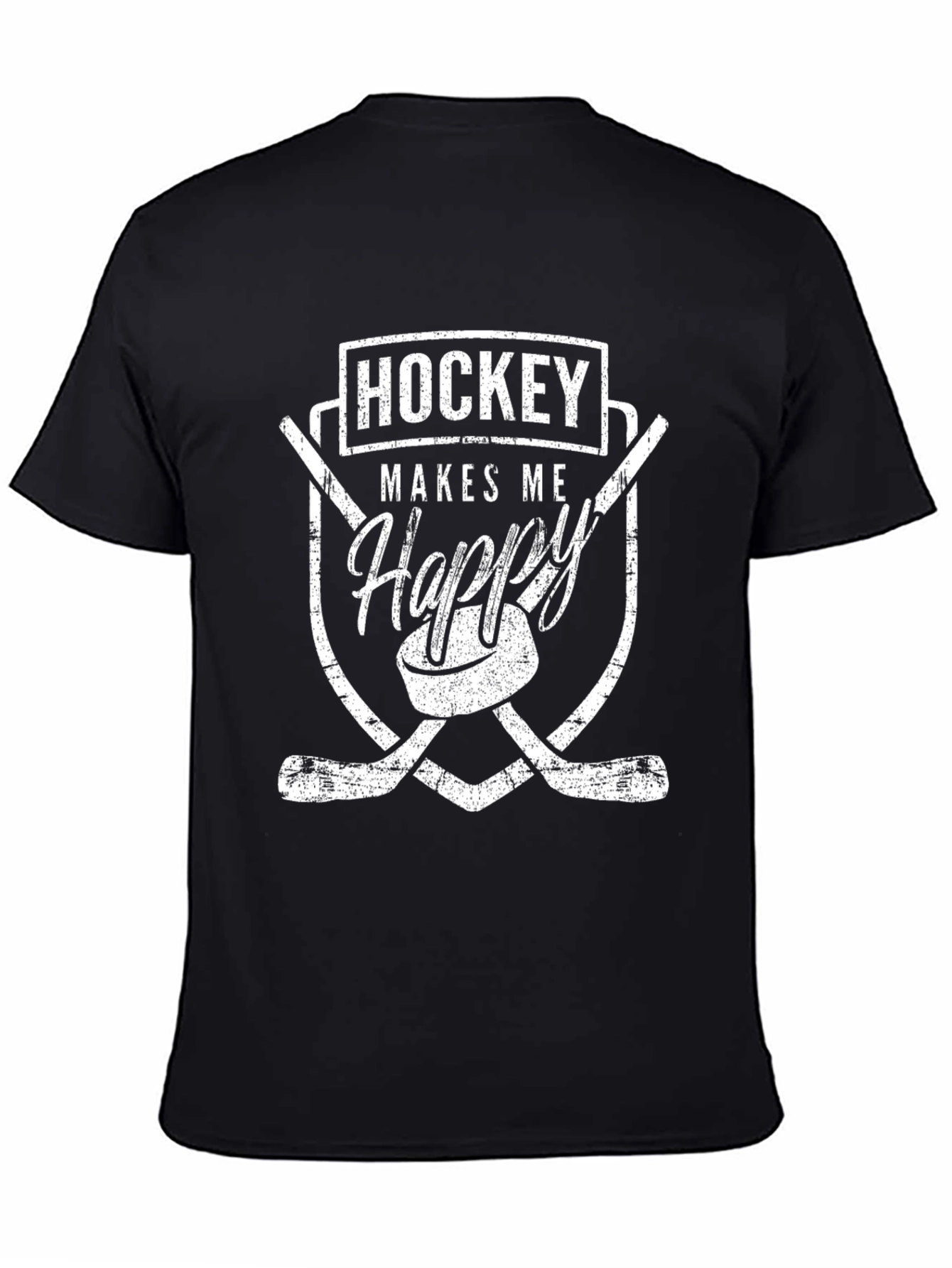 Hockey Makes Me Happy Graphic Tee