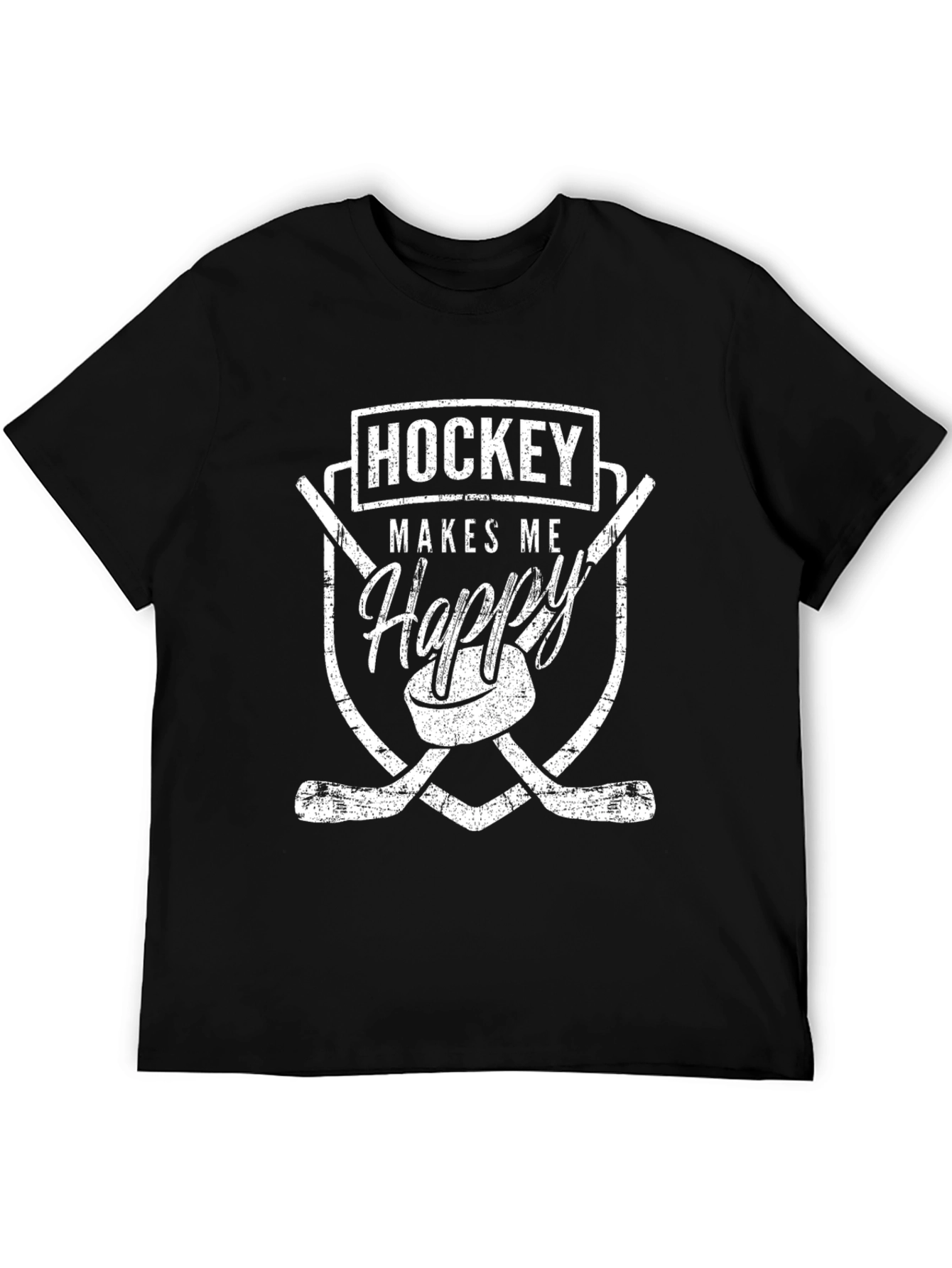 Hockey Makes Me Happy Graphic Tee