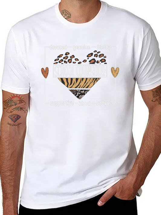School Counselor Graphic T-Shirt - Devoted Genuine & Supportive