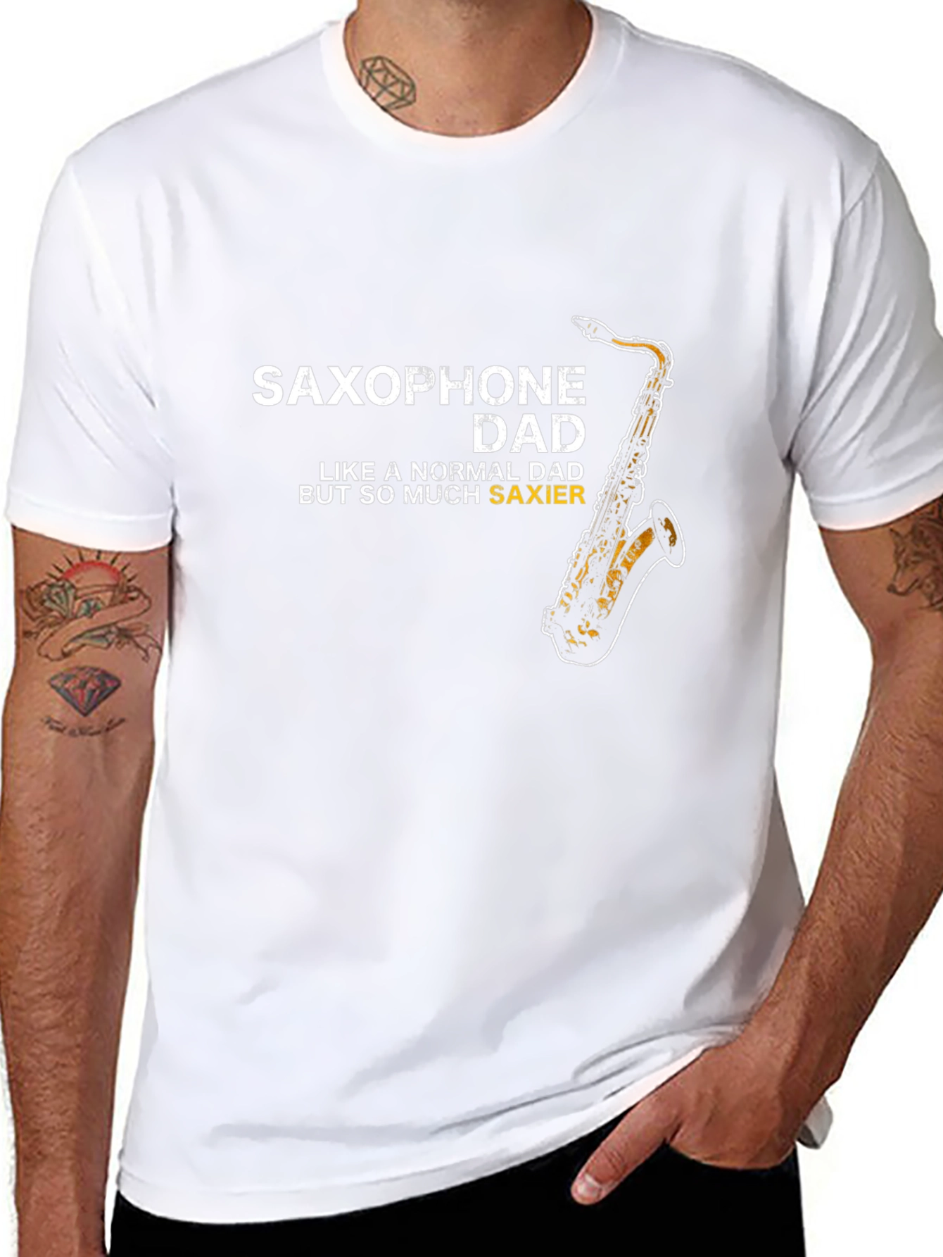 Saxophone Dad T-Shirt - Funny Musician Gift