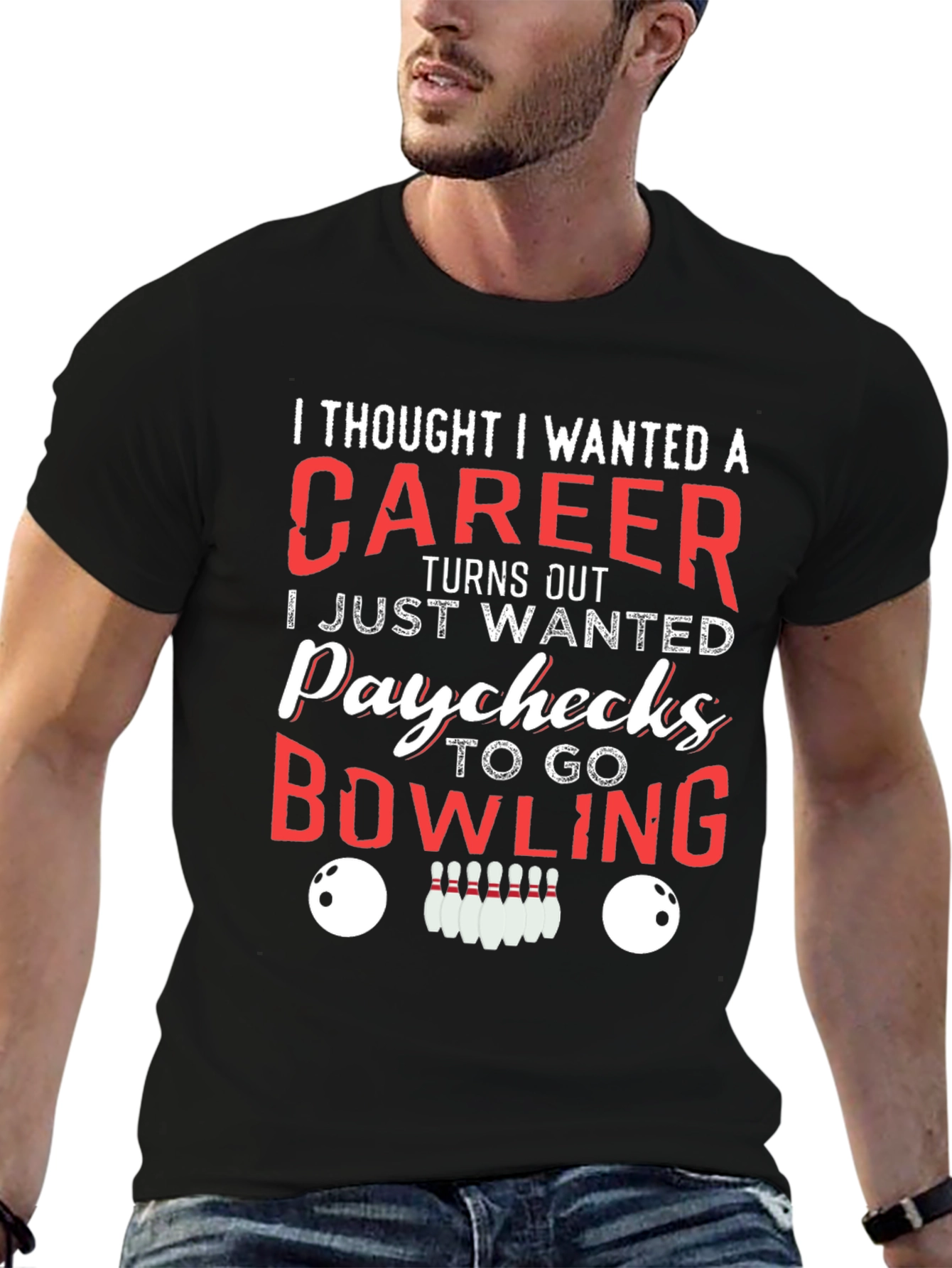 Bowling Career Funny T-Shirt