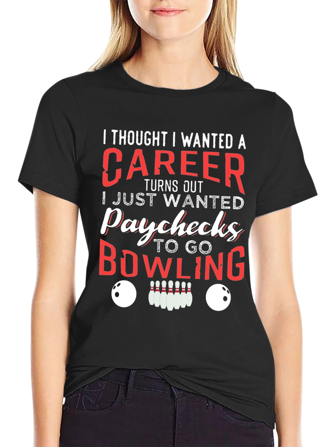 Bowling Career Funny T-Shirt