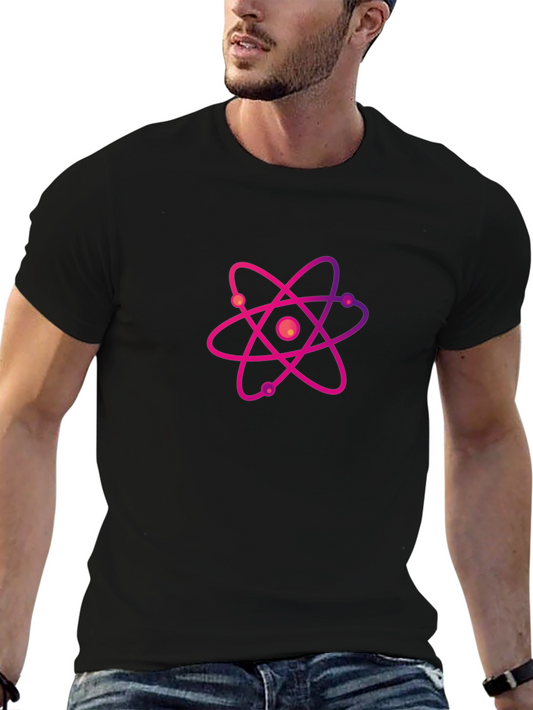 Atom Graphic Black T-Shirt