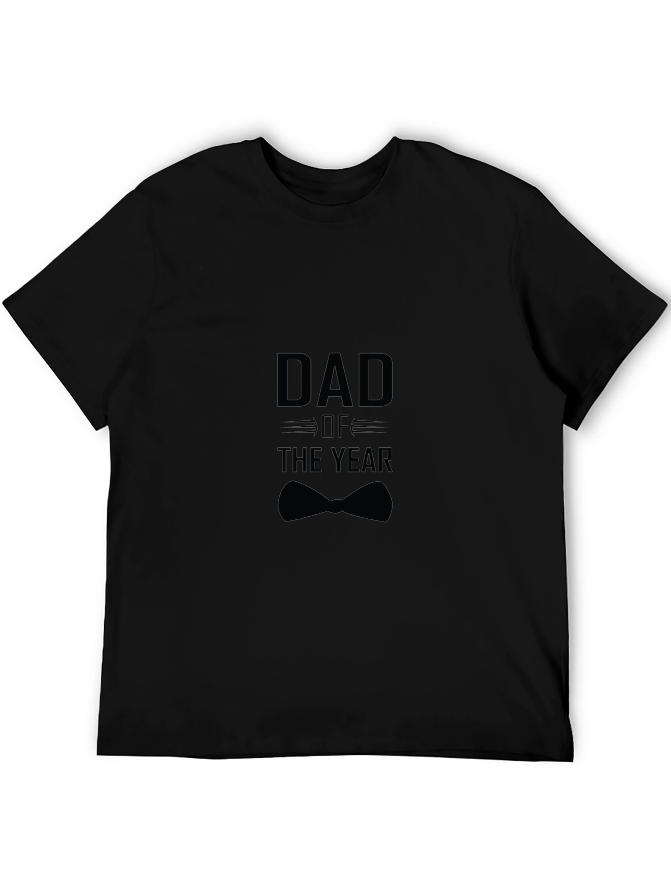 Dad of the Year Black T-Shirt