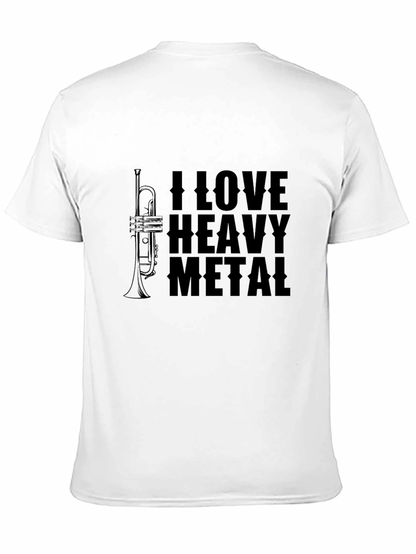 I Love Heavy Metal T-Shirt - Black Graphic Tee
