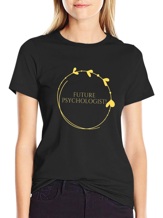 Future Psychologist T-Shirt Circle Leaf Design