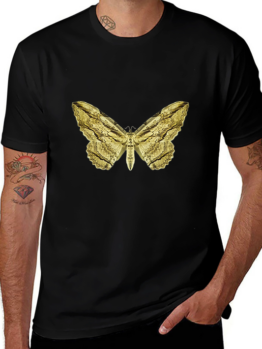 Golden Moth Graphic Tee - Stylish Comfort