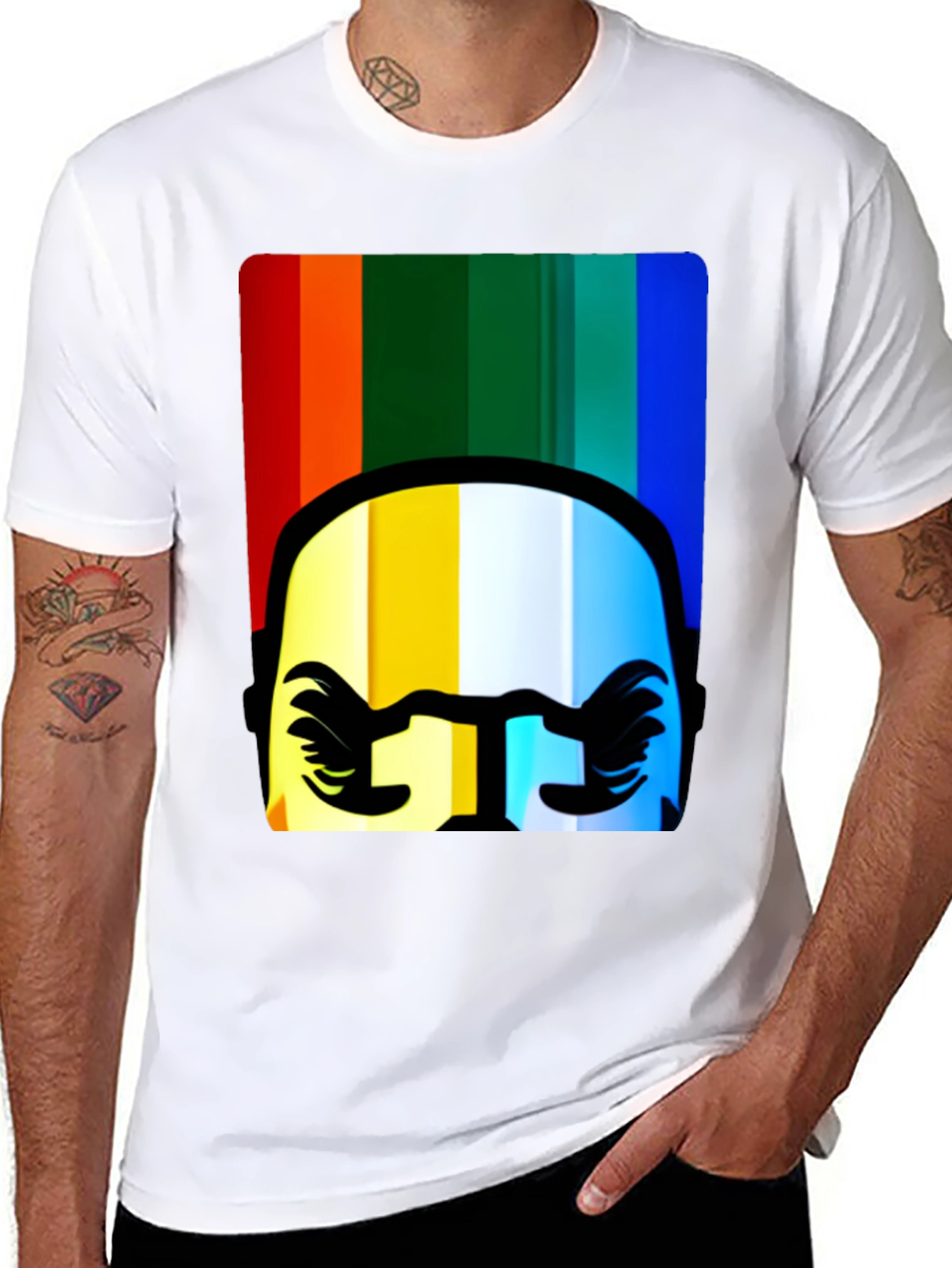 Rainbow Rider T-Shirt - Unique Graphic Tee