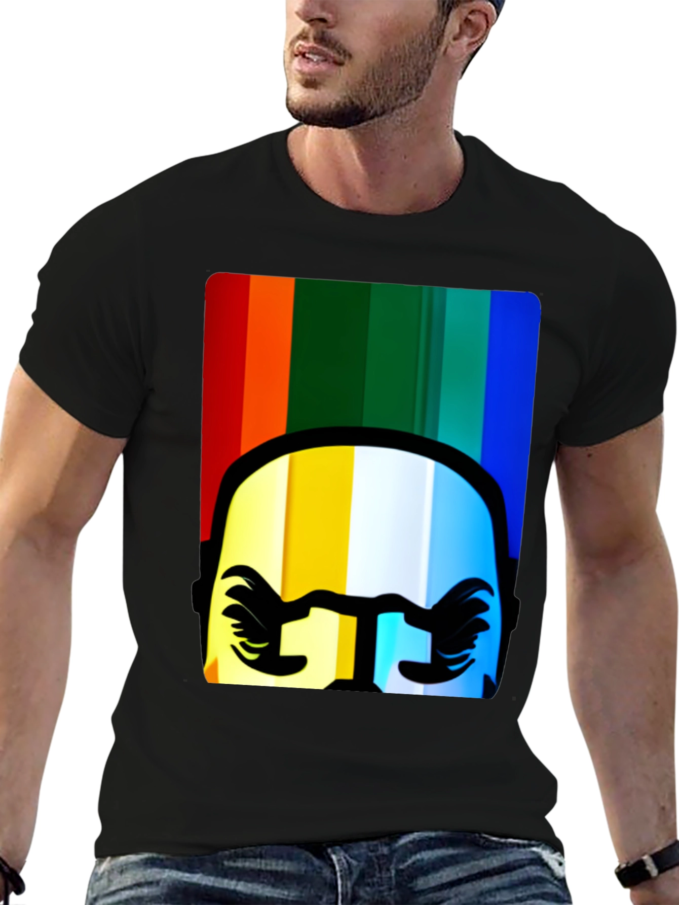 Rainbow Rider T-Shirt - Unique Graphic Tee
