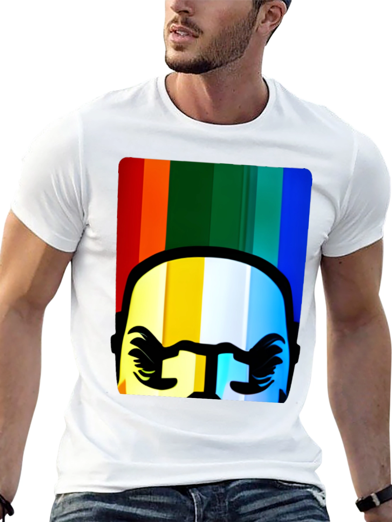 Rainbow Rider T-Shirt - Unique Graphic Tee
