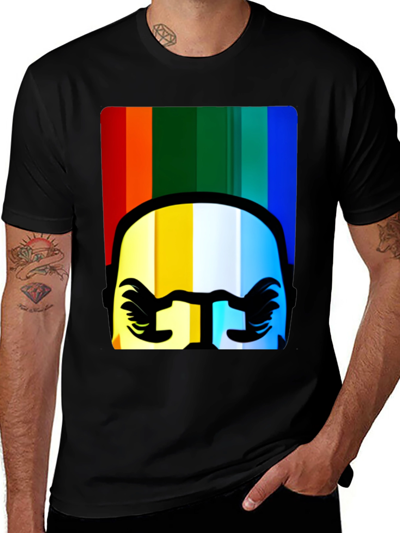 Rainbow Rider T-Shirt - Unique Graphic Tee