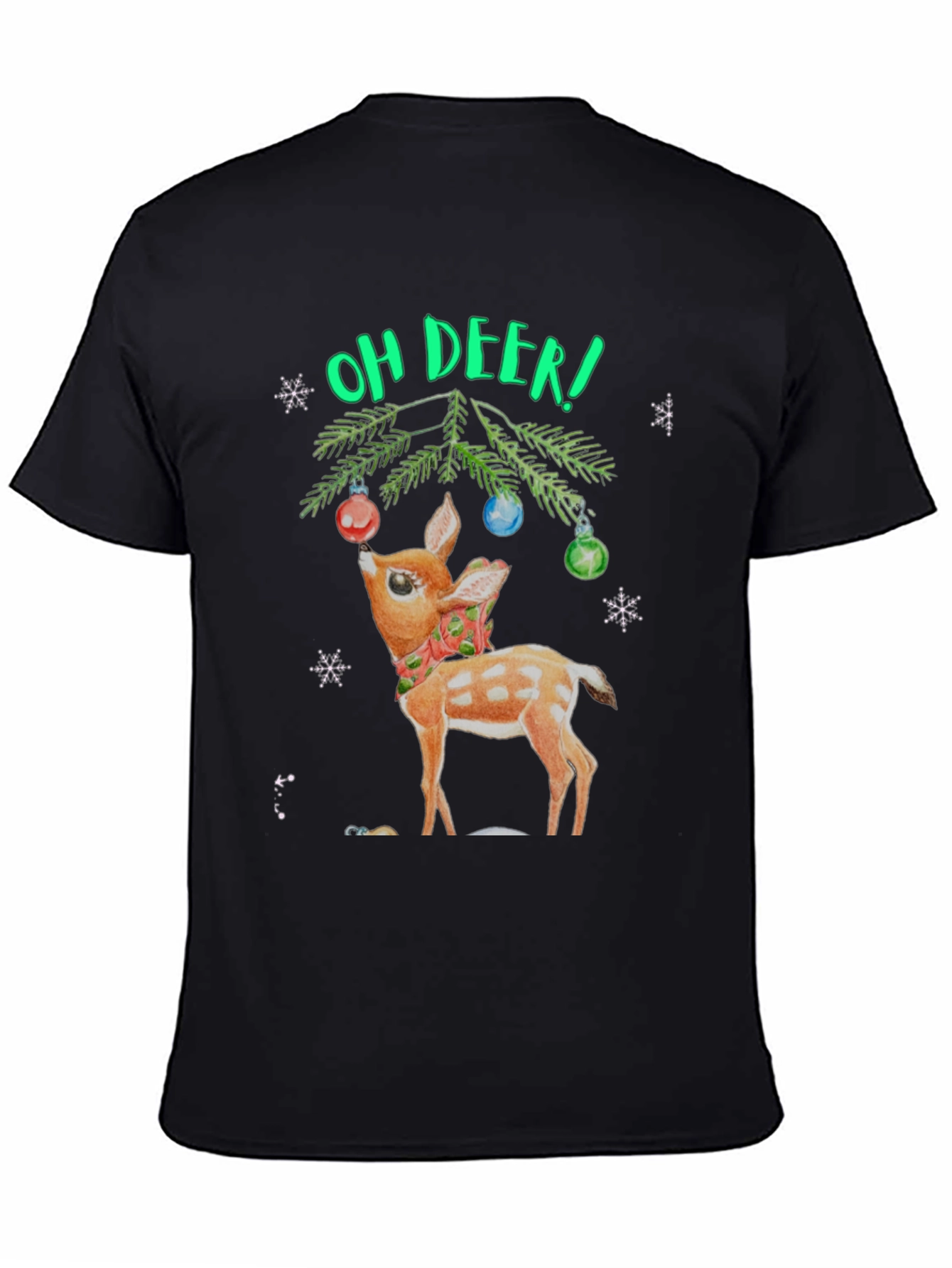 Oh Deer! Christmas Graphic T-Shirt