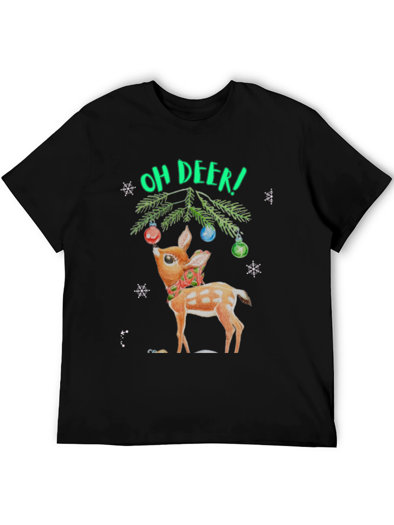 Oh Deer! Christmas Graphic T-Shirt