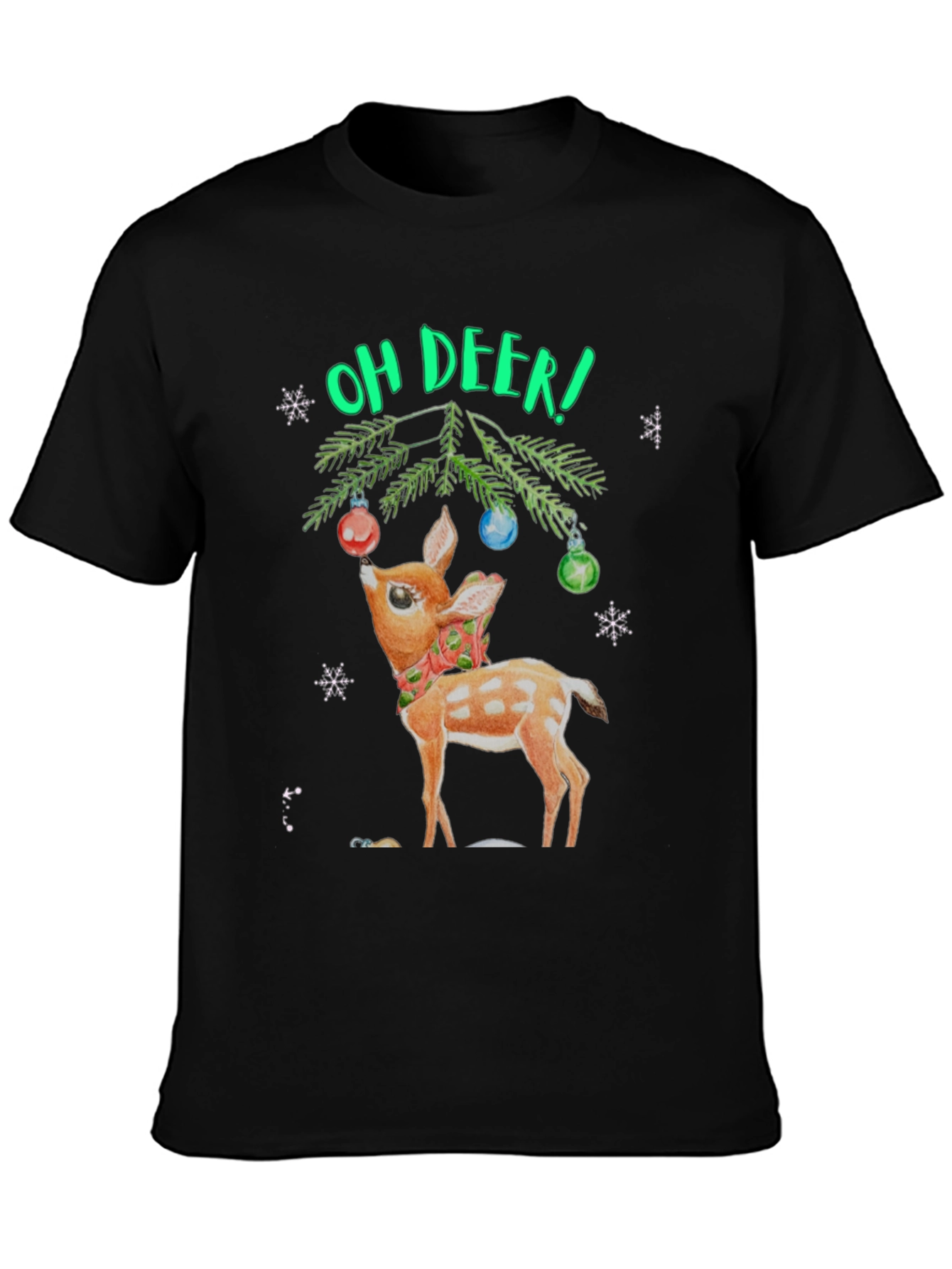 Oh Deer! Christmas Graphic T-Shirt