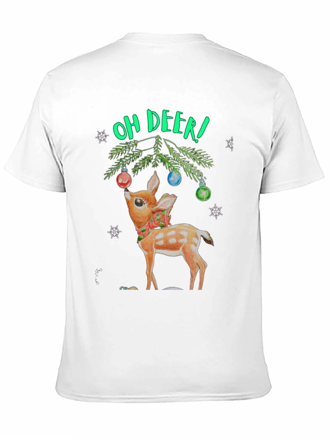 Oh Deer! Christmas Graphic T-Shirt