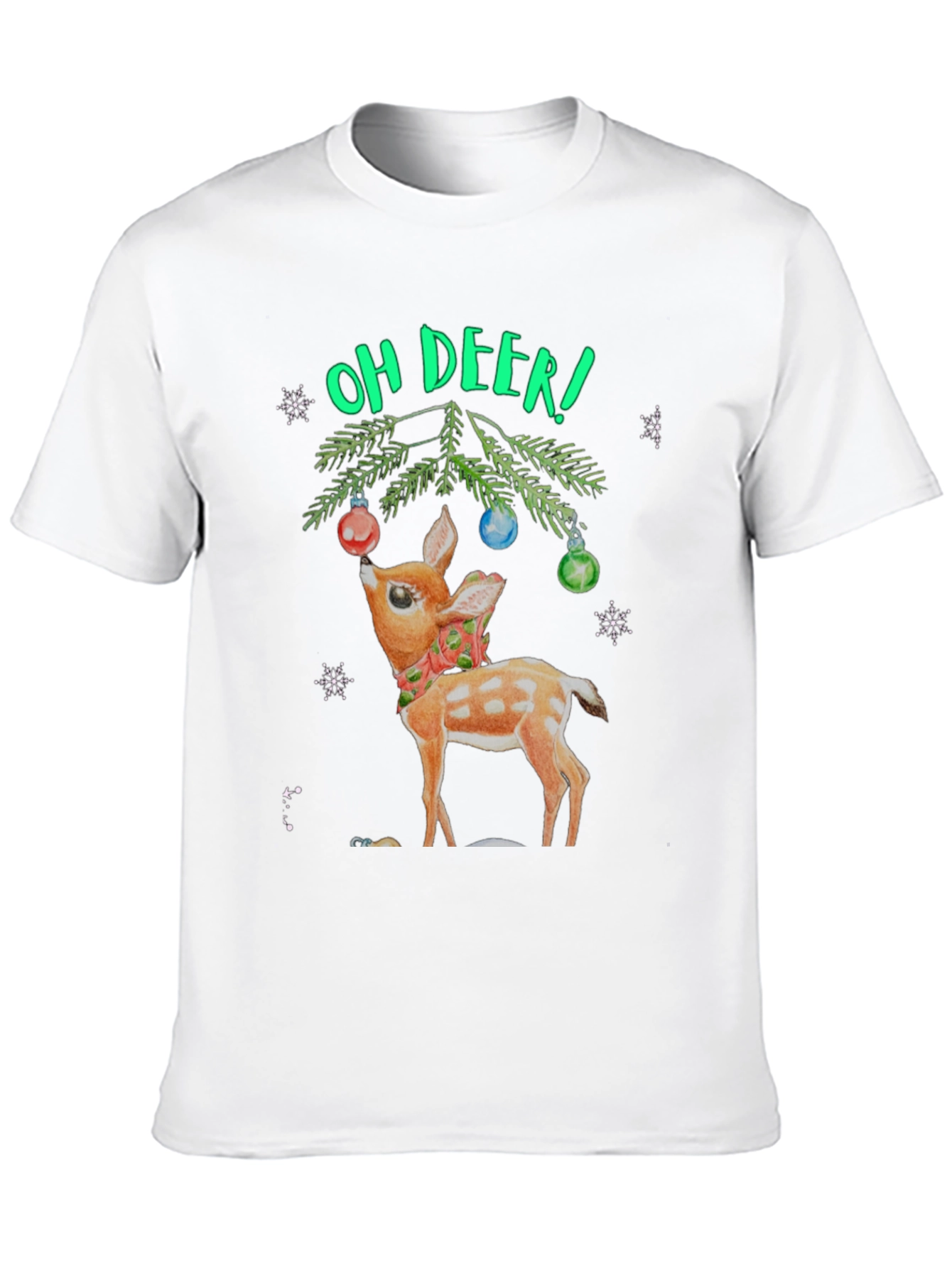 Oh Deer! Christmas Graphic T-Shirt