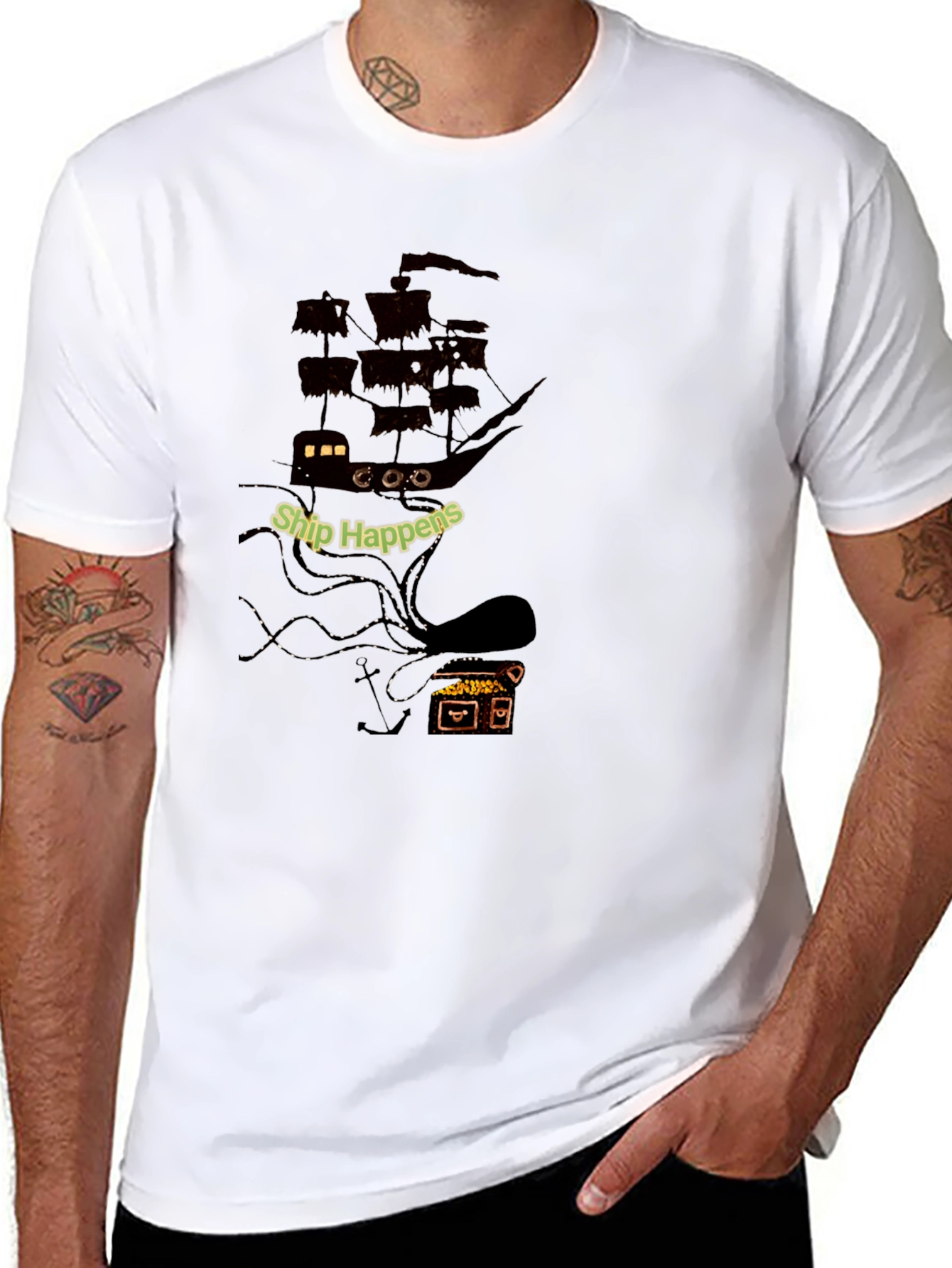 Ship Happens Kraken Graphic T-Shirt