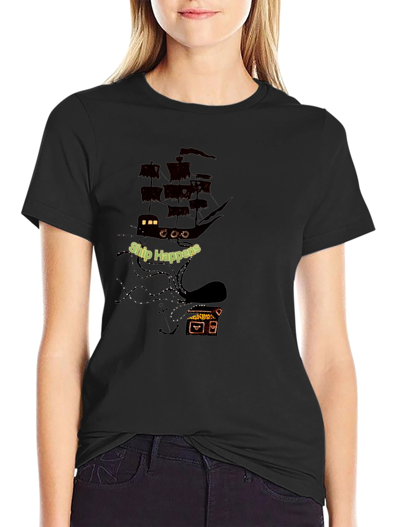 Ship Happens Kraken Graphic T-Shirt