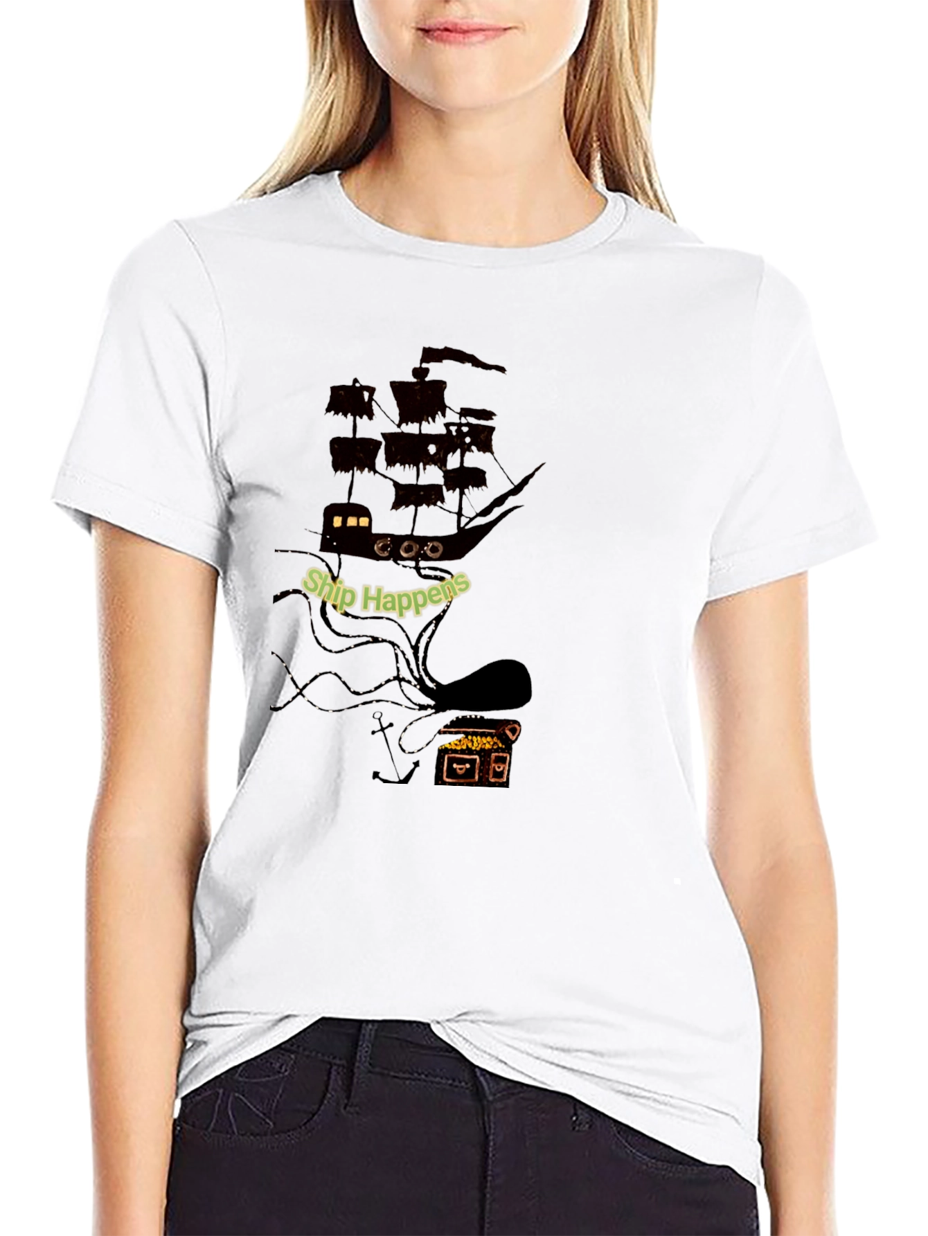 Ship Happens Kraken Graphic T-Shirt
