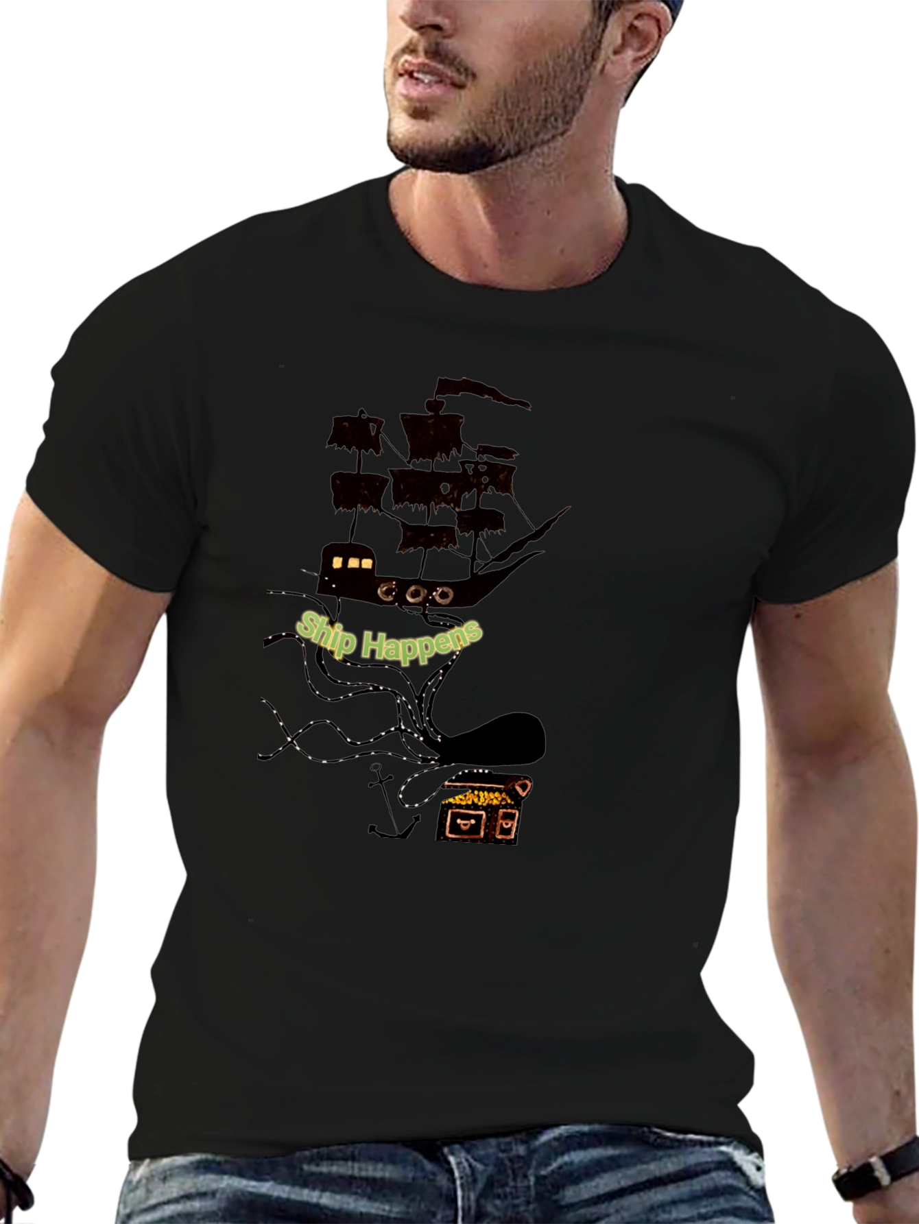 Ship Happens Kraken Graphic T-Shirt