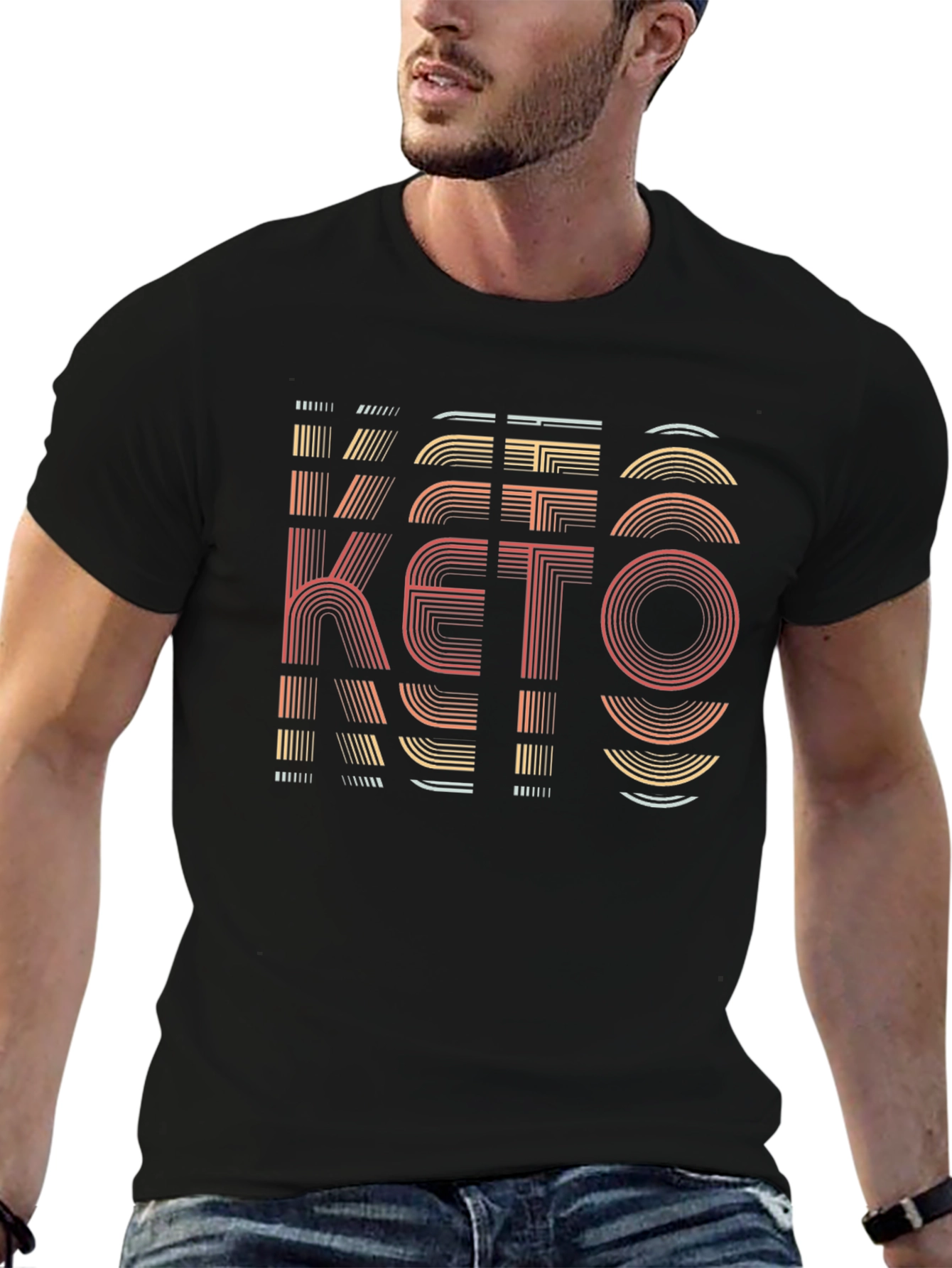 Retro Keto Diet T-Shirt - Graphic Design