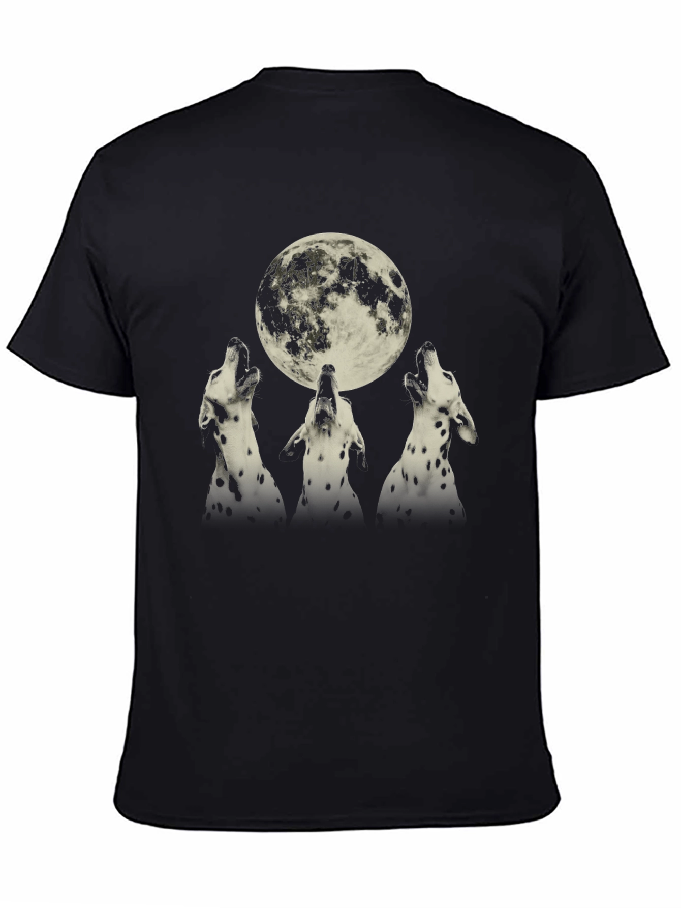 Dalmatian Howl at Moon Graphic Tee