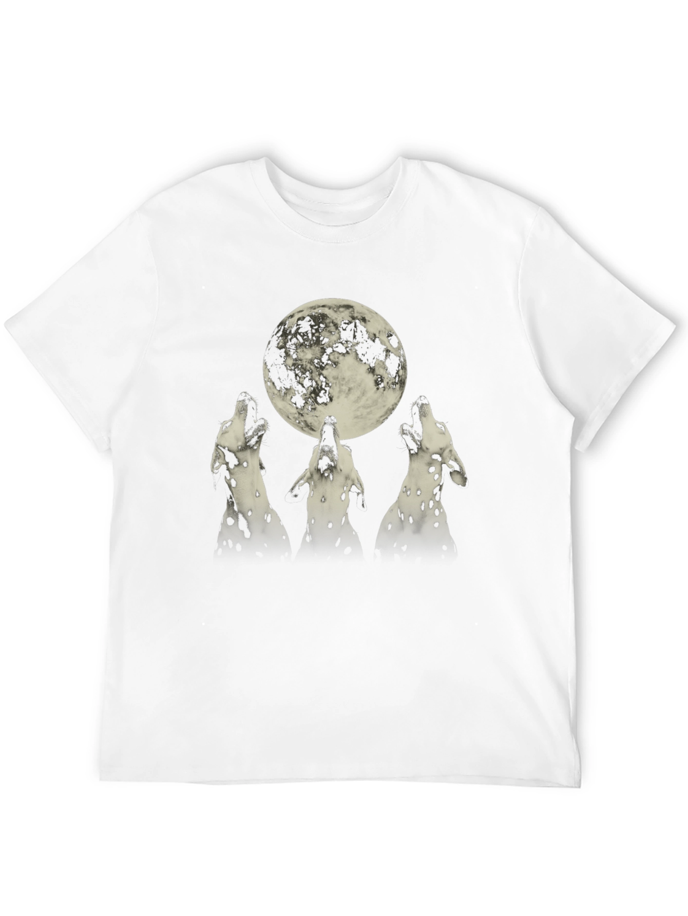 Dalmatian Howl at Moon Graphic Tee