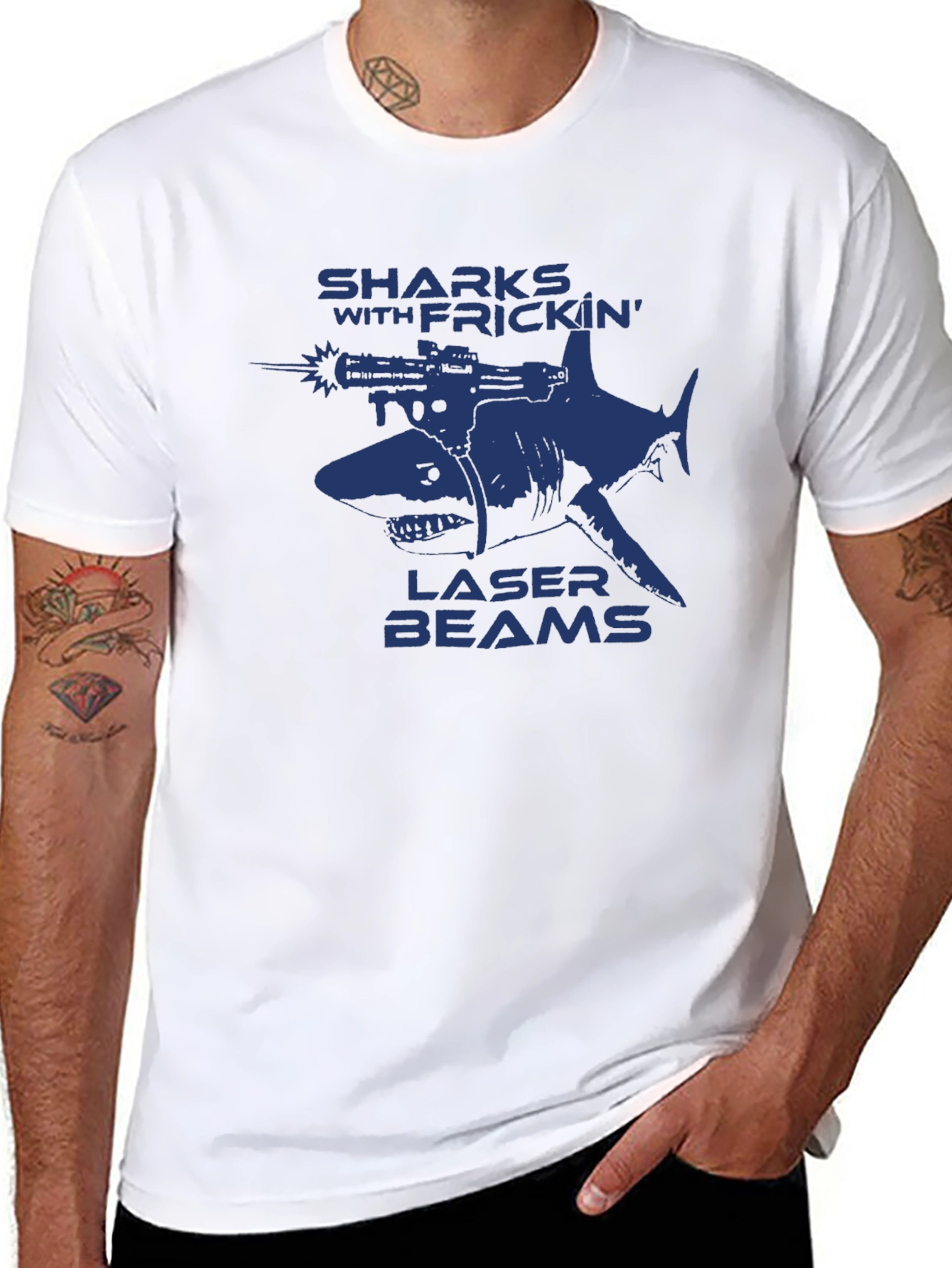 Sharks With Frickin Laser Beams Graphic T-Shirt