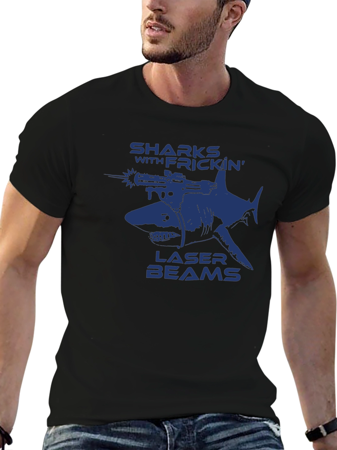 Sharks With Frickin Laser Beams Graphic T-Shirt