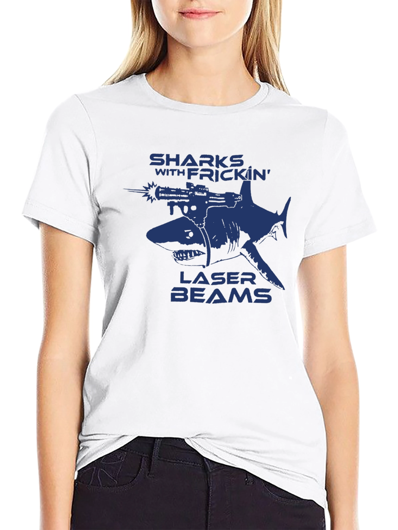 Sharks With Frickin Laser Beams Graphic T-Shirt
