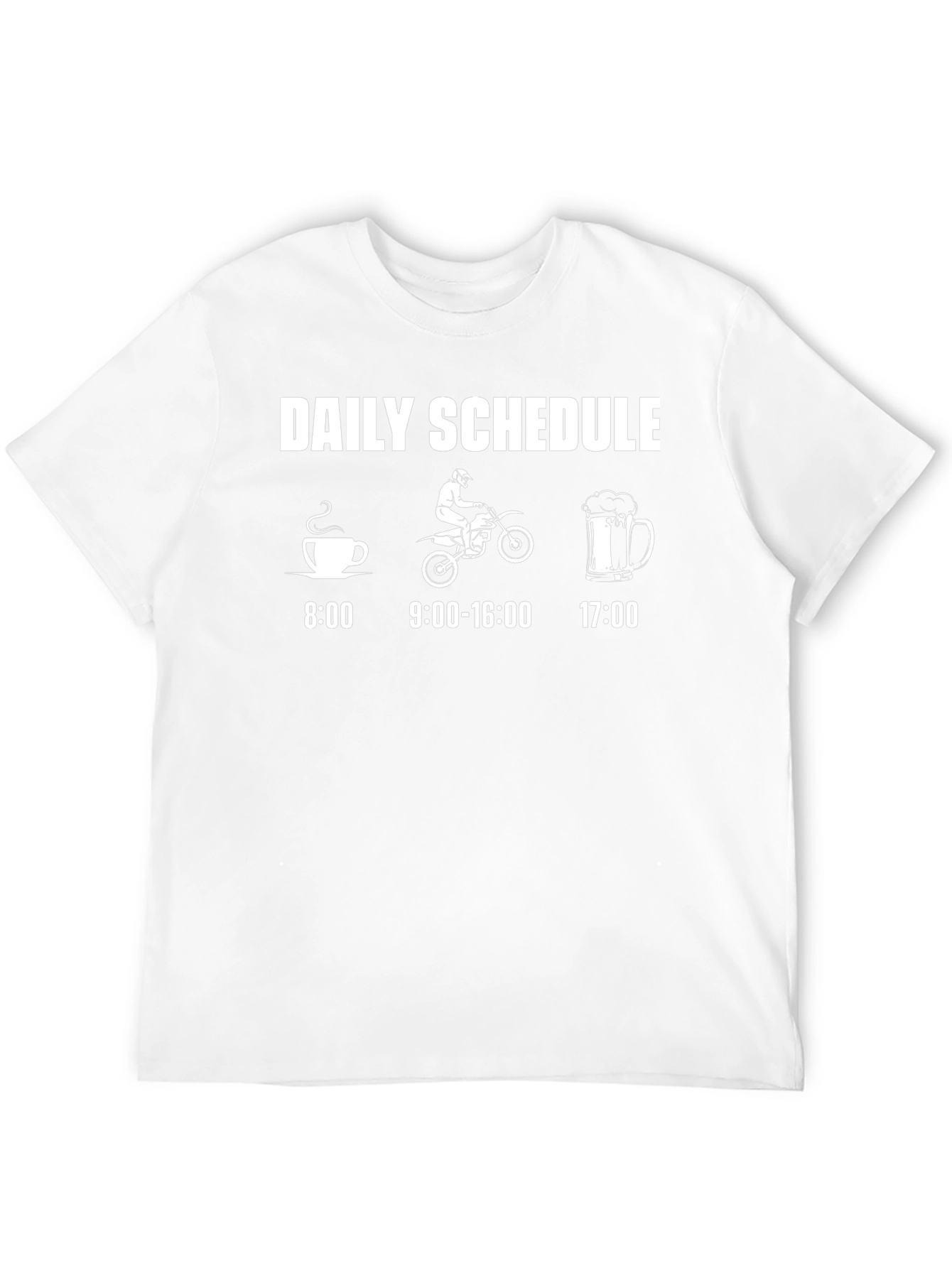 Daily Schedule T-Shirt - Motorcycle Rider Tee