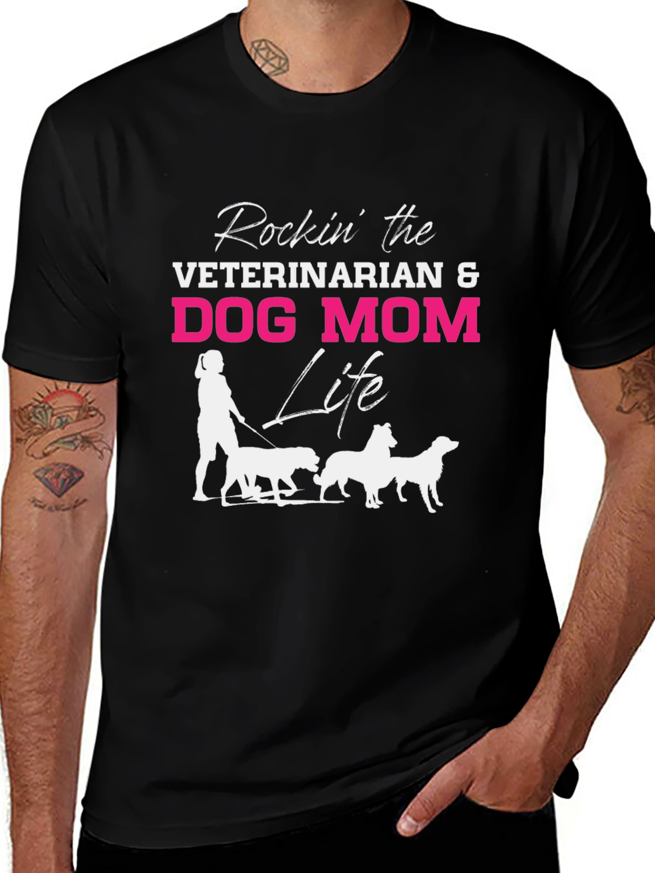 Veterinarian Dog Mom Life T-Shirt