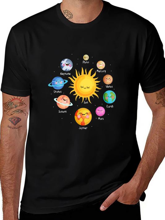 Cartoon Planets T-Shirt - Space Theme