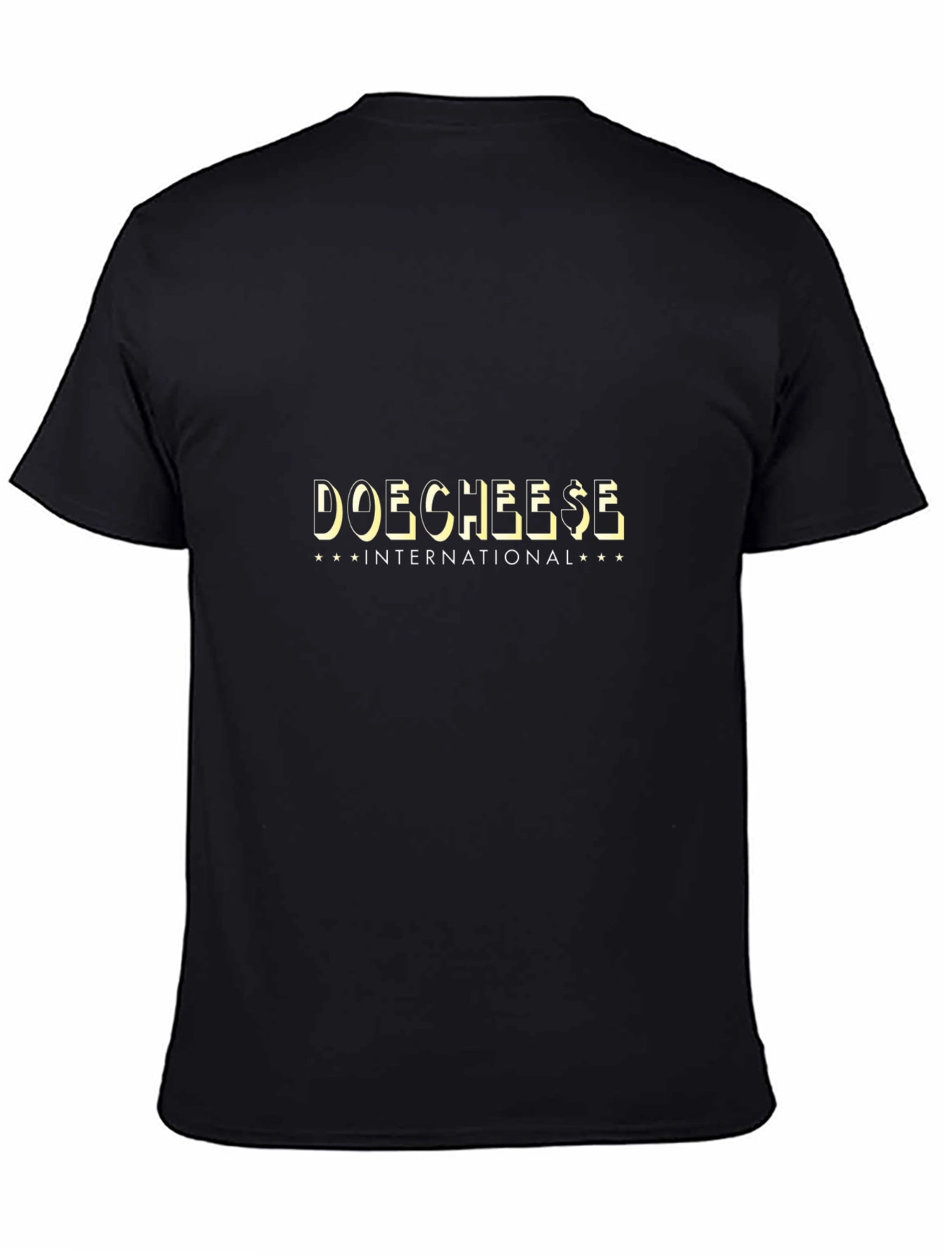 Doechees$e International Black Graphic Tee