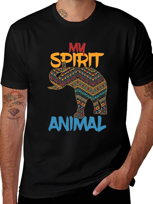 Elephant Spirit Animal Graphic T-Shirt