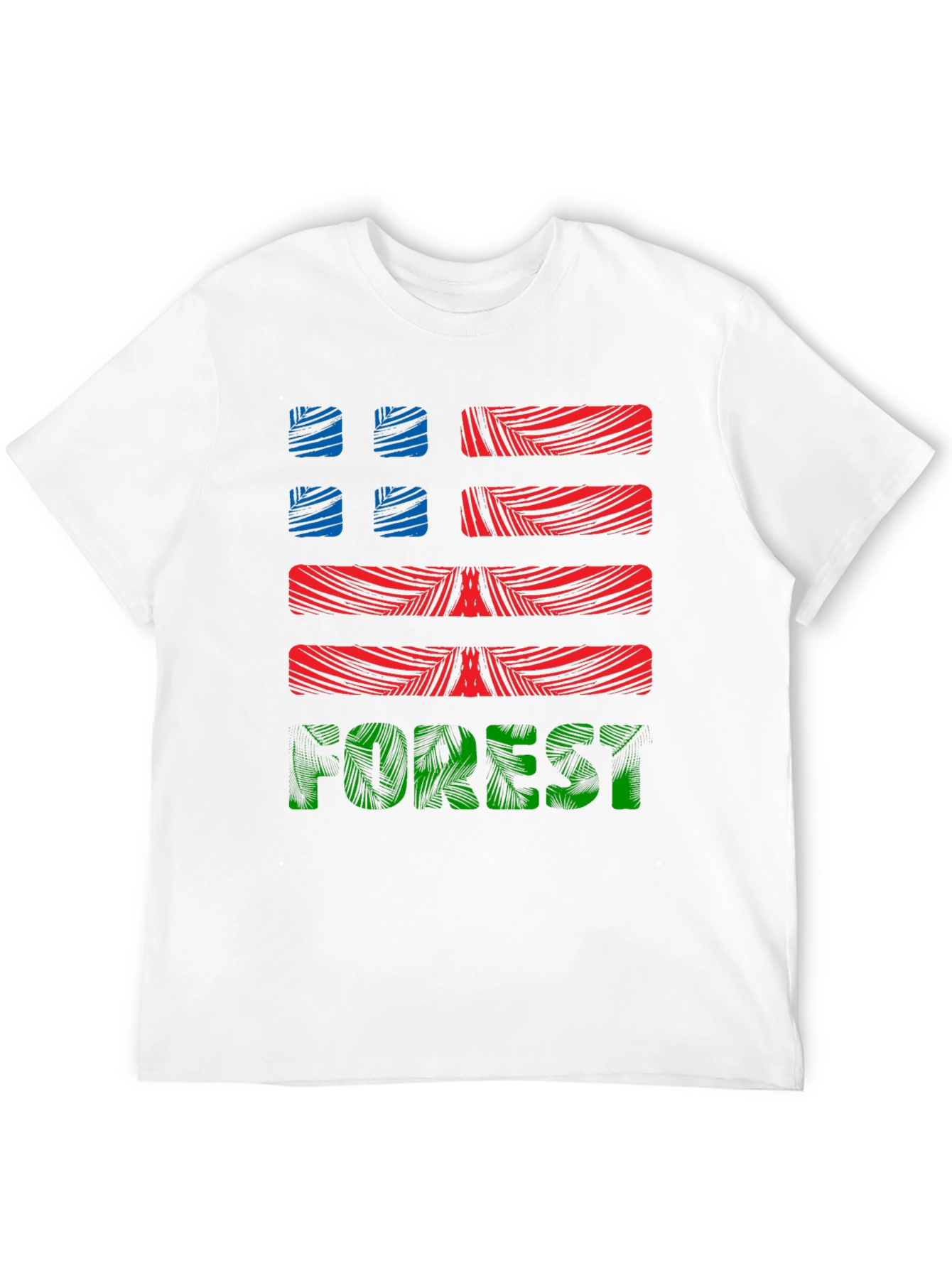 Forest Graphic Print Mens Black T-Shirt