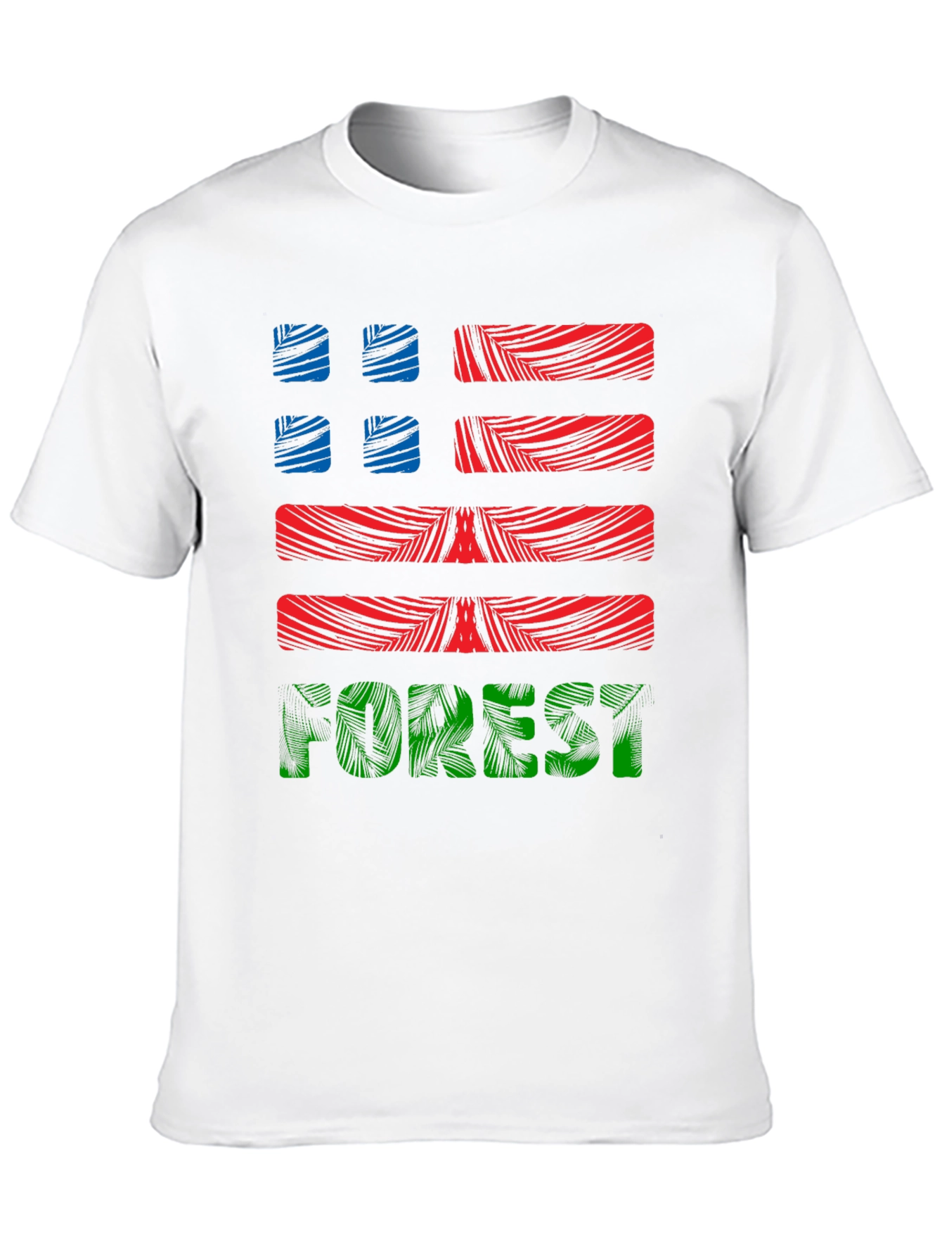 Forest Graphic Print Mens Black T-Shirt