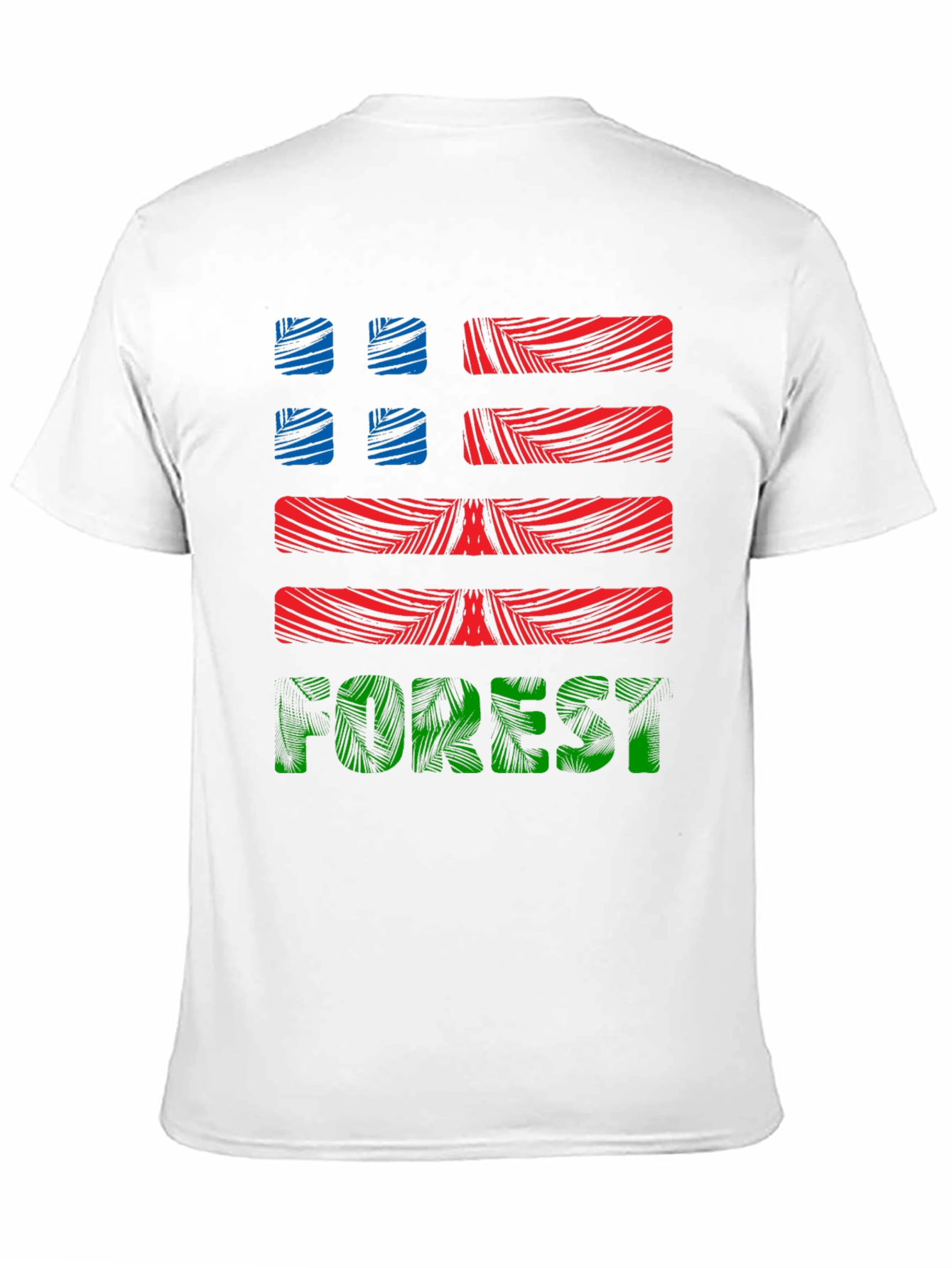 Forest Graphic Print Mens Black T-Shirt