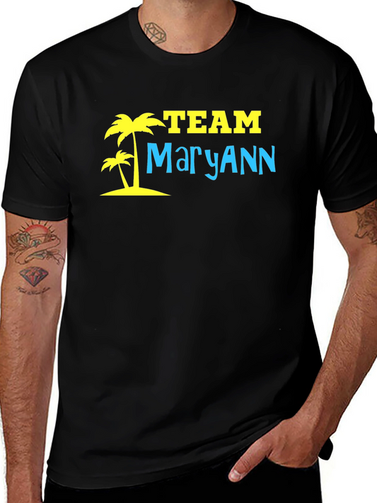 Team MaryAnn Palm Tree T-Shirt - Black