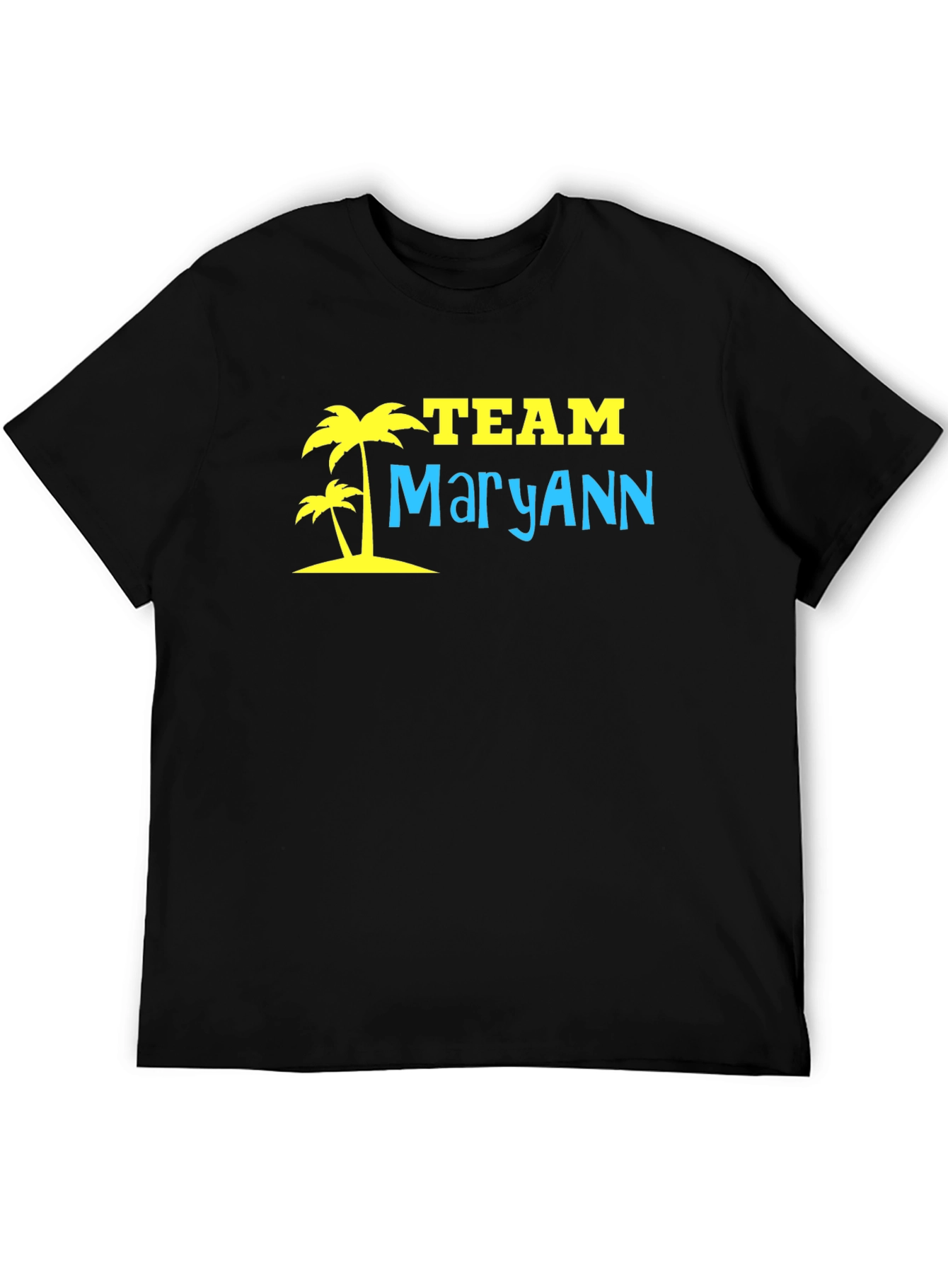 Team MaryAnn Palm Tree T-Shirt - Black
