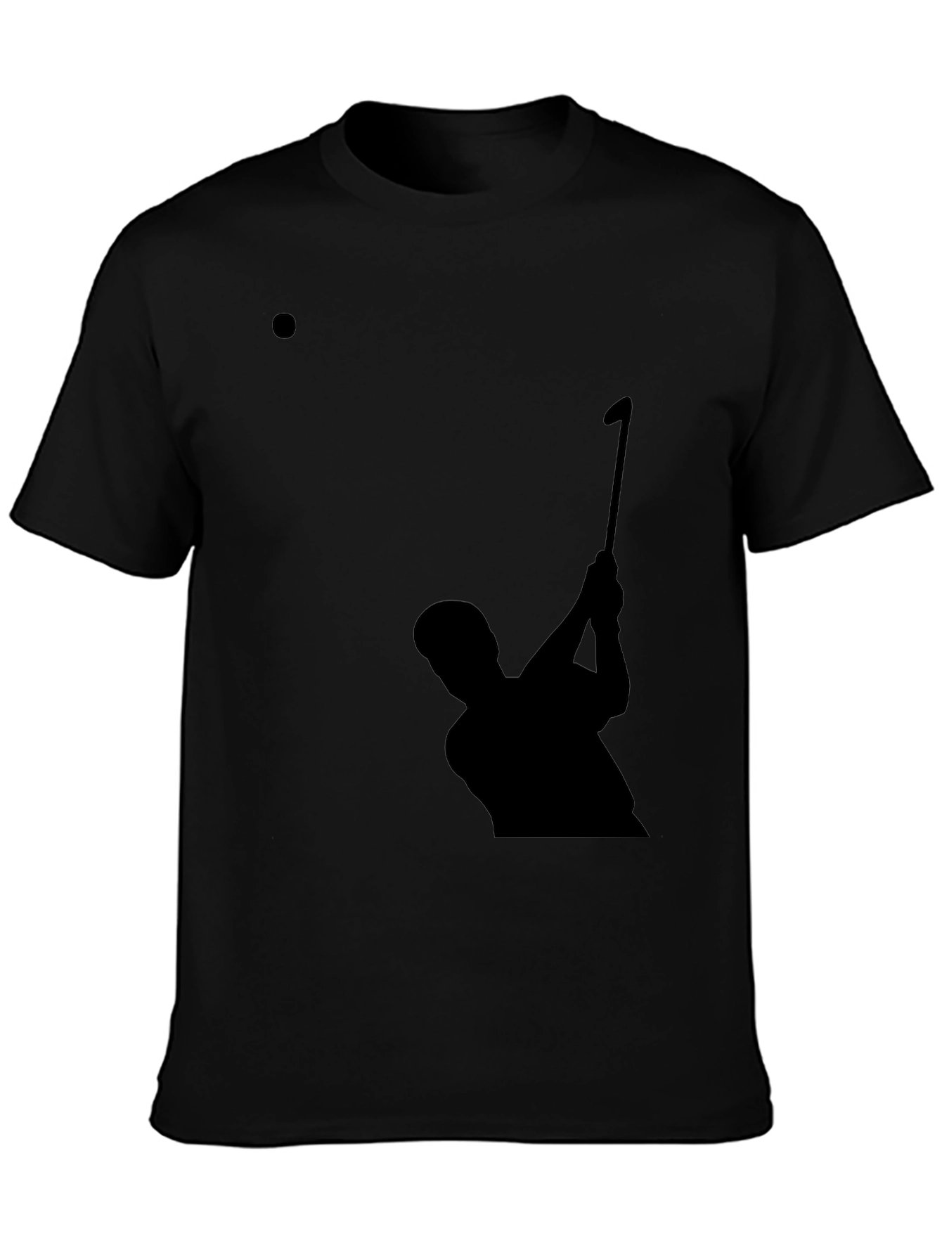 Golf Silhouette Tee - Stylish Black Golfing T-Shirt