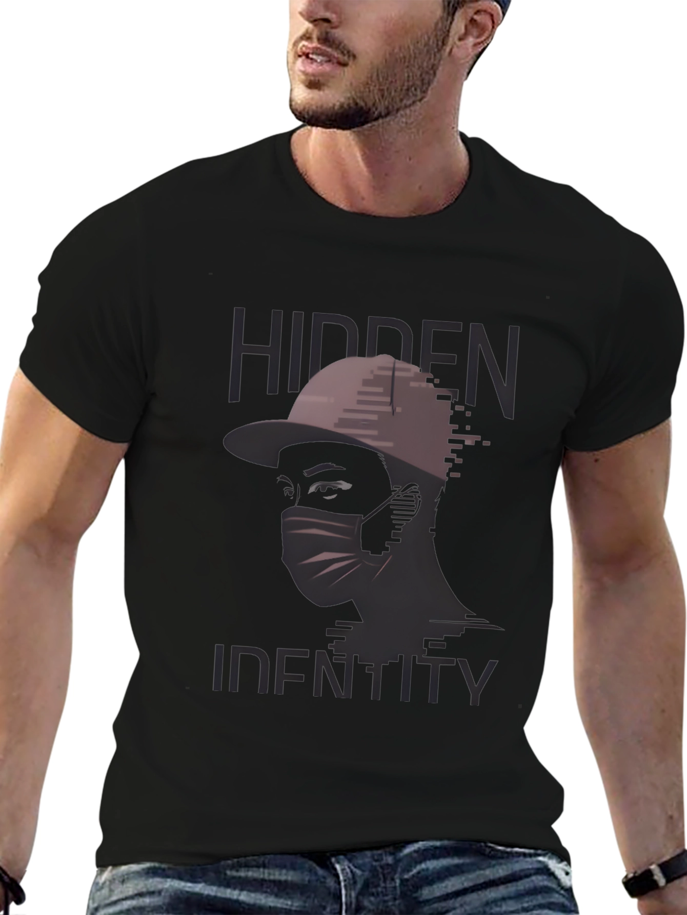 Hidden Identity Graphic Tee - Stylish Streetwear