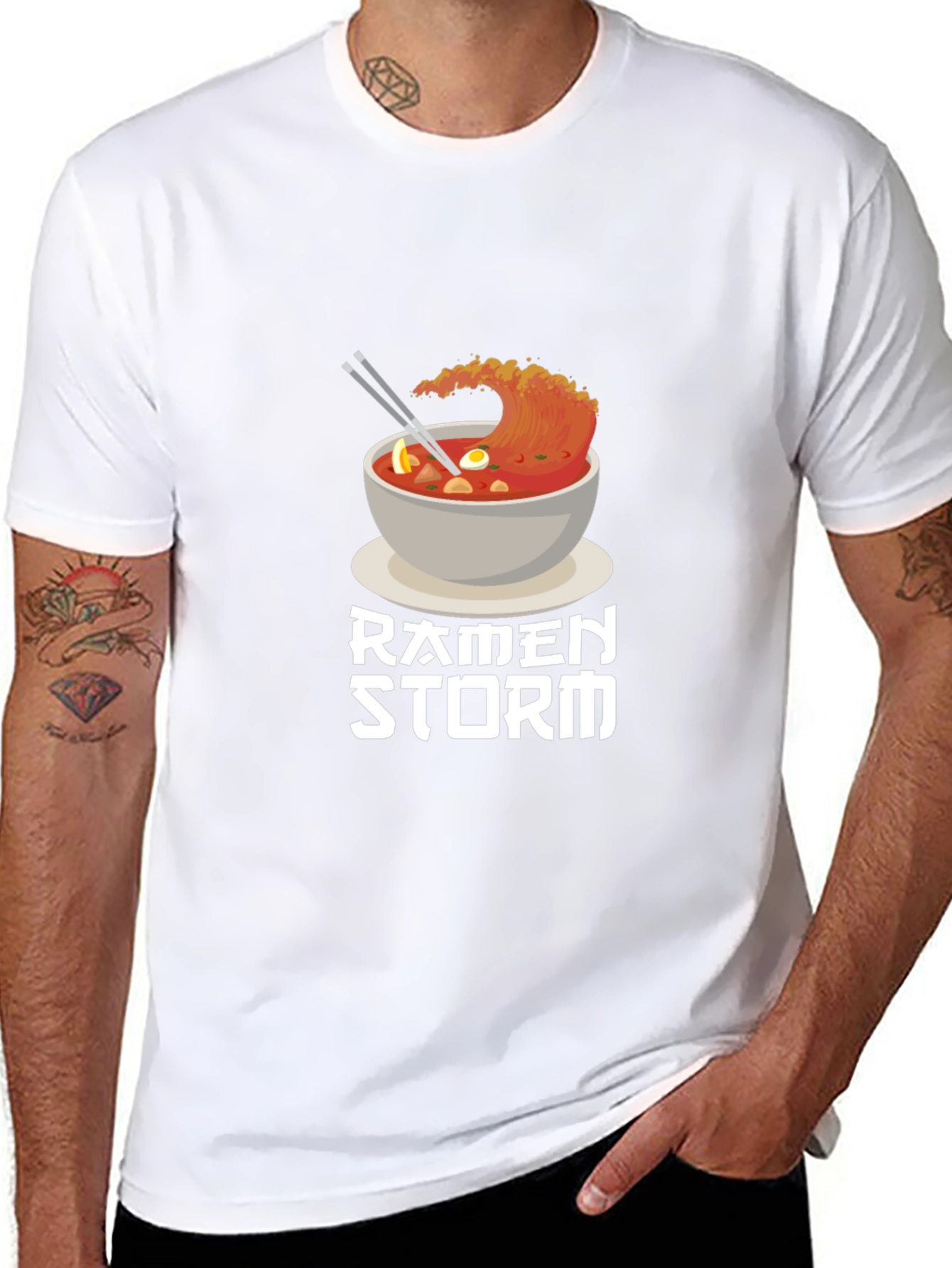 Ramen Storm T-Shirt - Unique Graphic Tee
