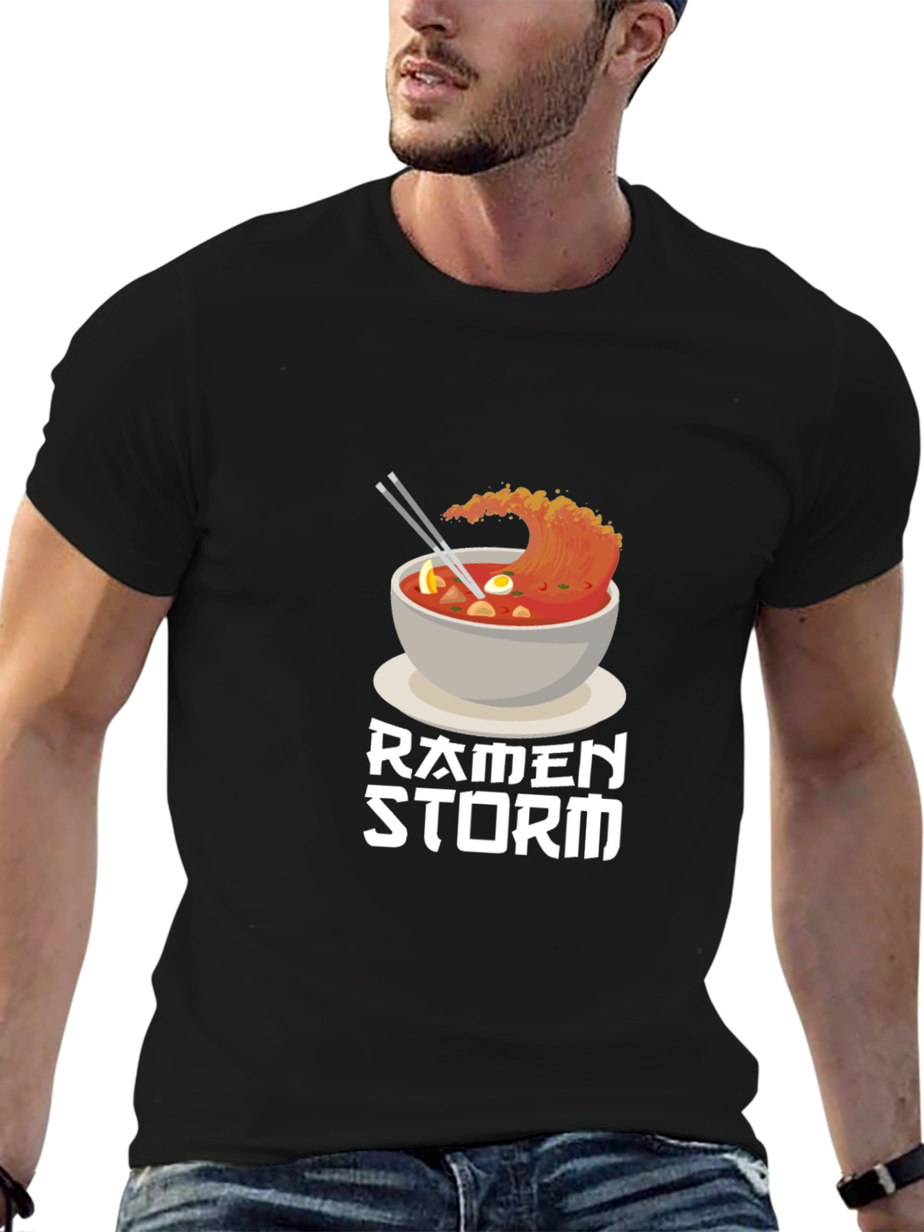 Ramen Storm T-Shirt - Unique Graphic Tee