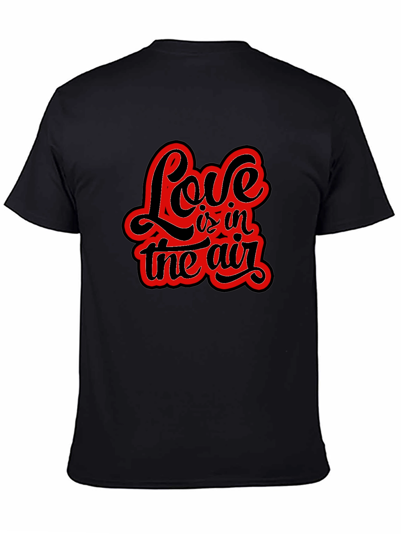 Love is in the Air Black Graphic Tee