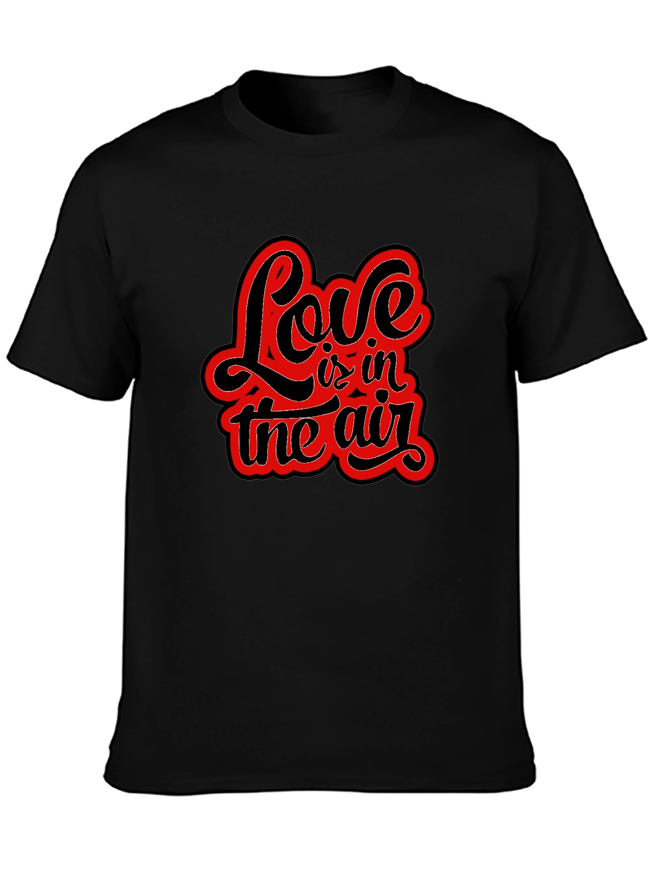 Love is in the Air Black Graphic Tee