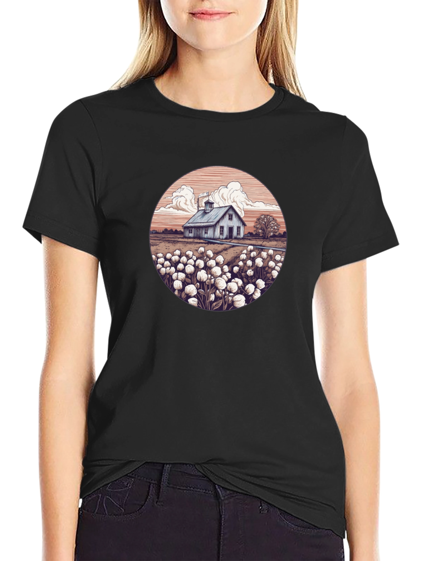 Cotton Field Barn T-Shirt