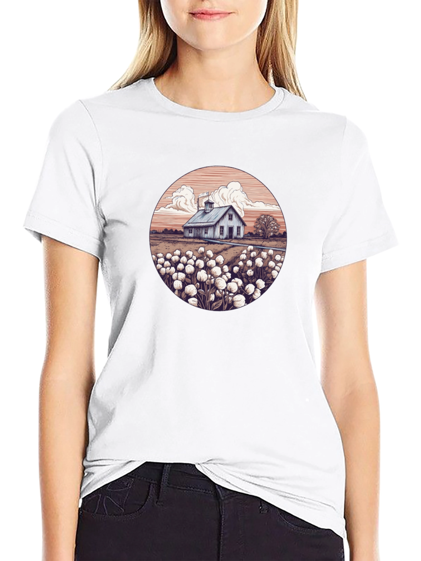 Cotton Field Barn T-Shirt
