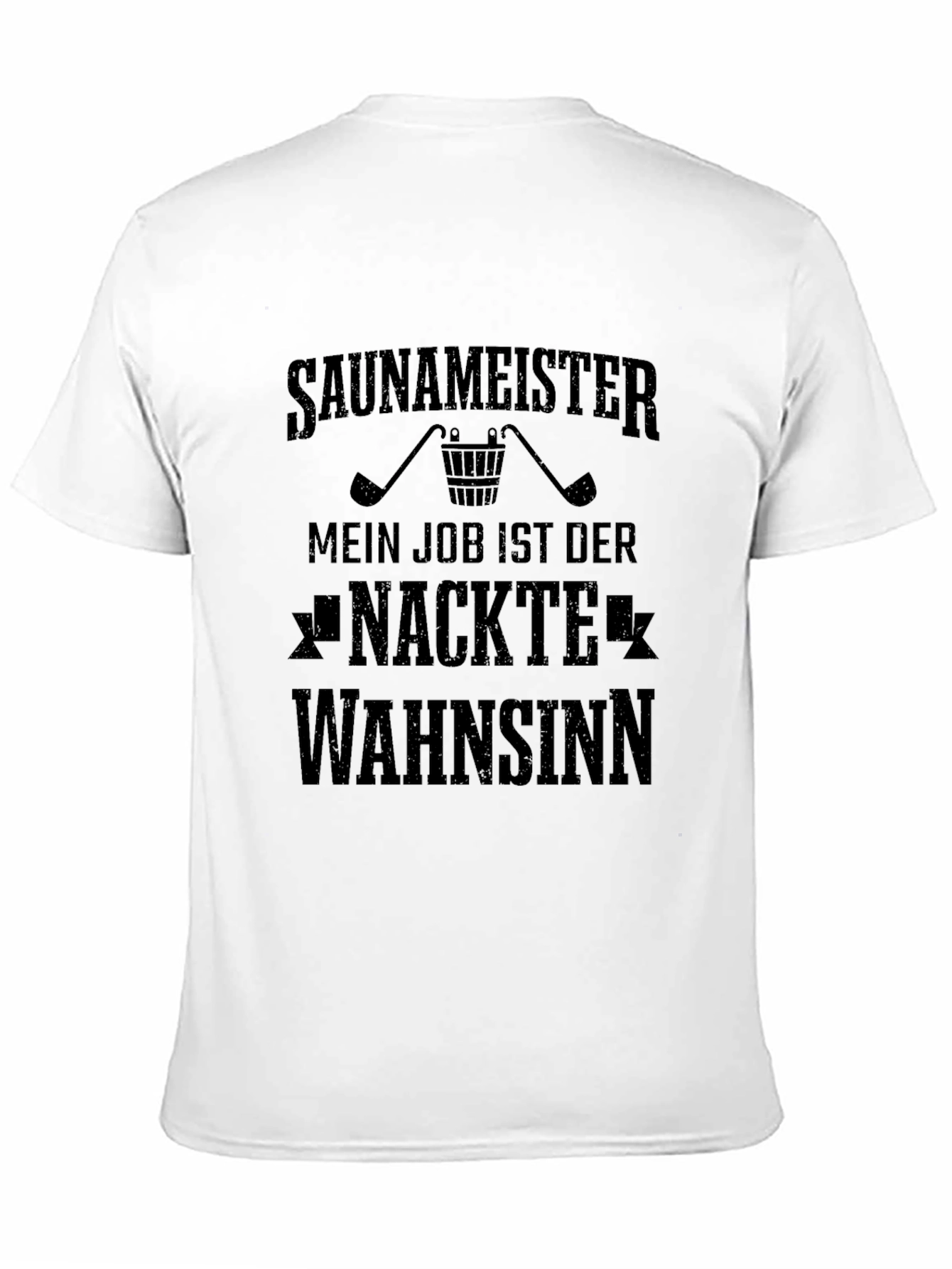 Saunameister Naked Madness Black Graphic T-Shirt