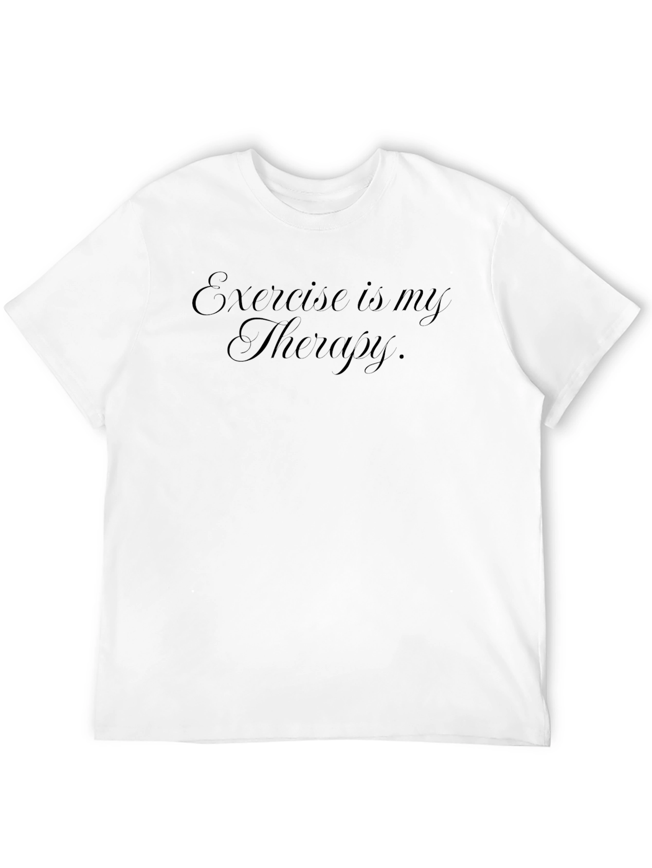 Exercise is My Therapy Tee - Black T-Shirt
